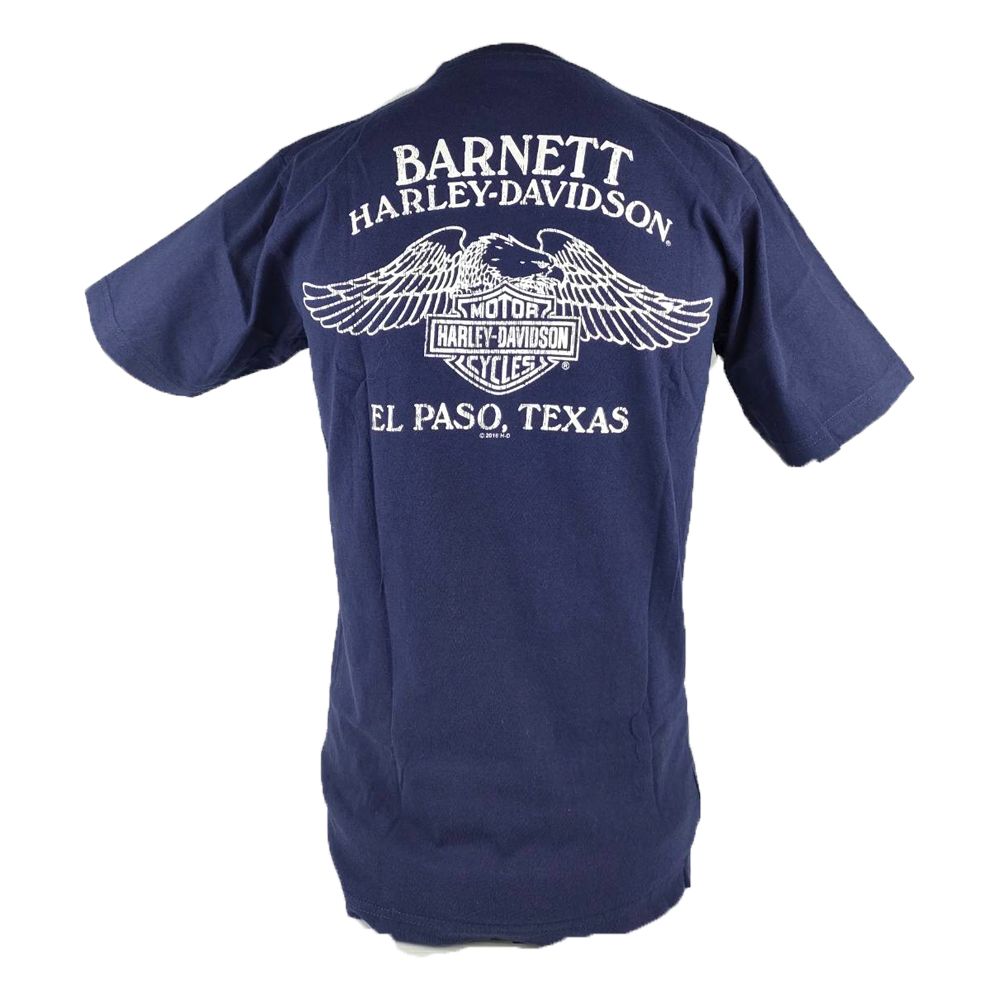เสื้อยืดแขนสั้น H-D แนววินเทจ นกอินทรี กรม S