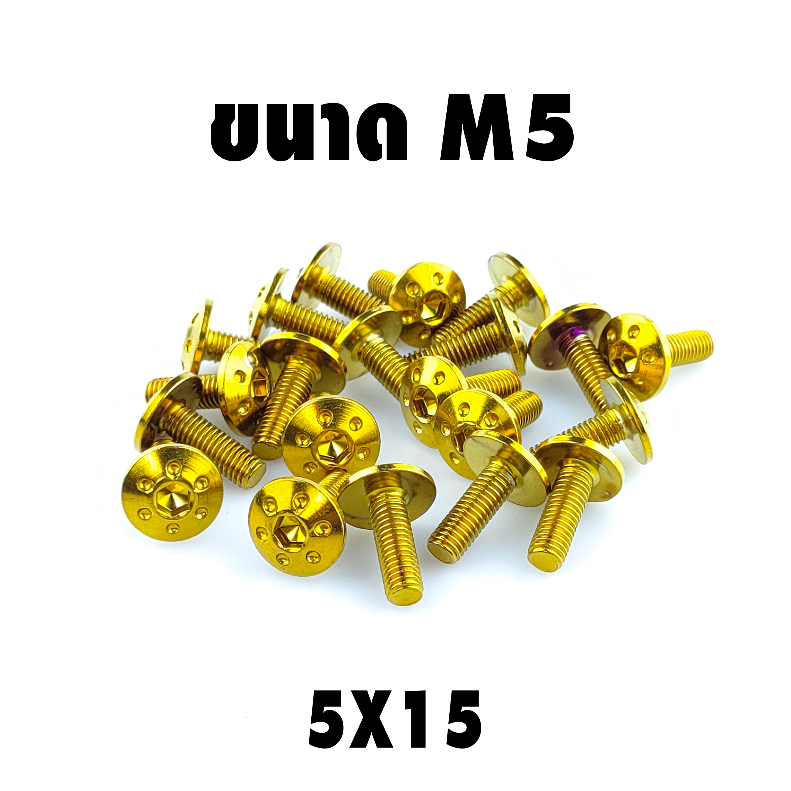 น็อตเลสหัวดอกไม้ (เบอร์8 M5X15)