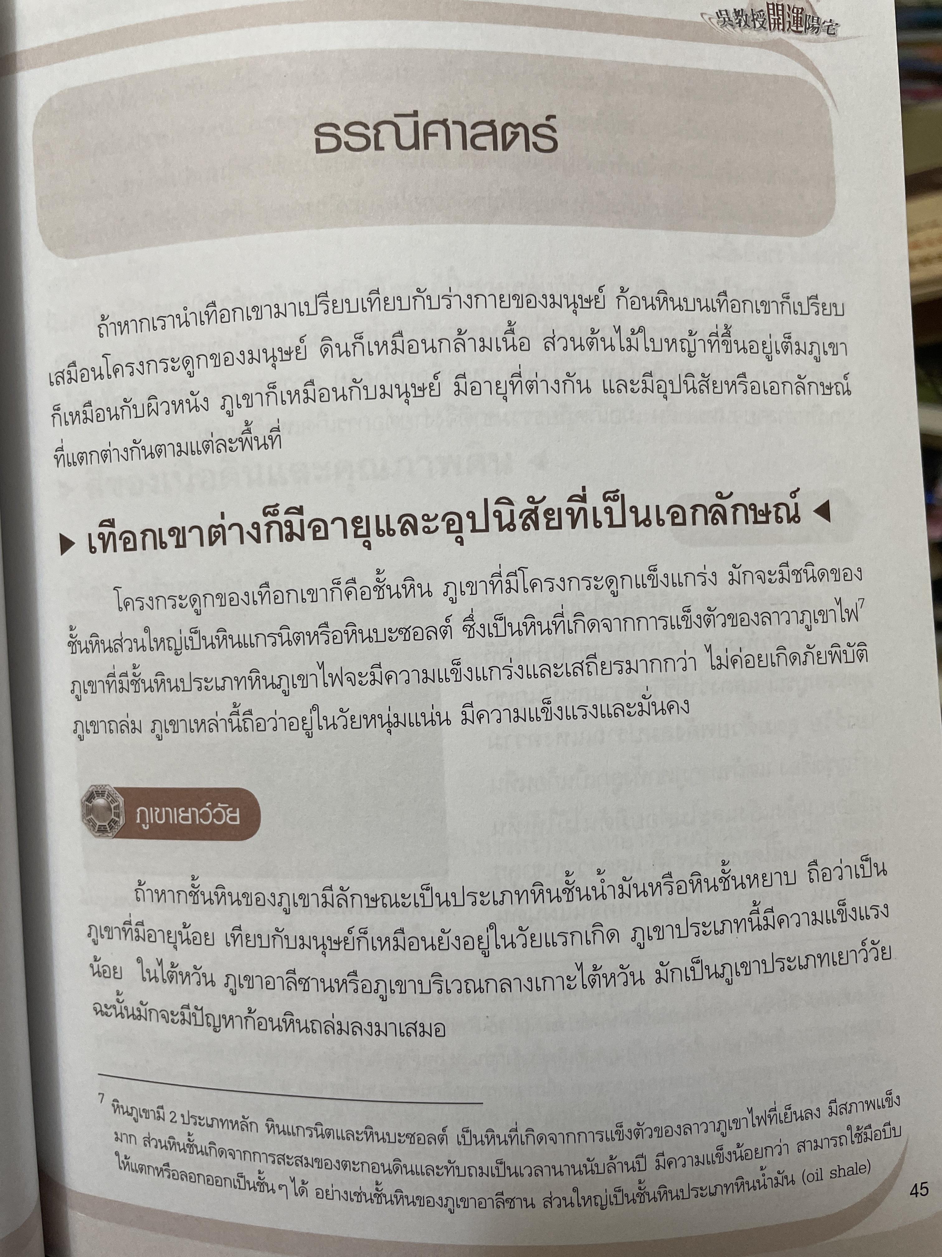 ฮวงจุ้ย บ้านพักอาศัย เสริมบารมี ลาภทรัพย์ บ้านร่มเย็นน่าอยู่ โดย ศาสตราจารย์ อู๋จางอี้ 3,500 กรัม