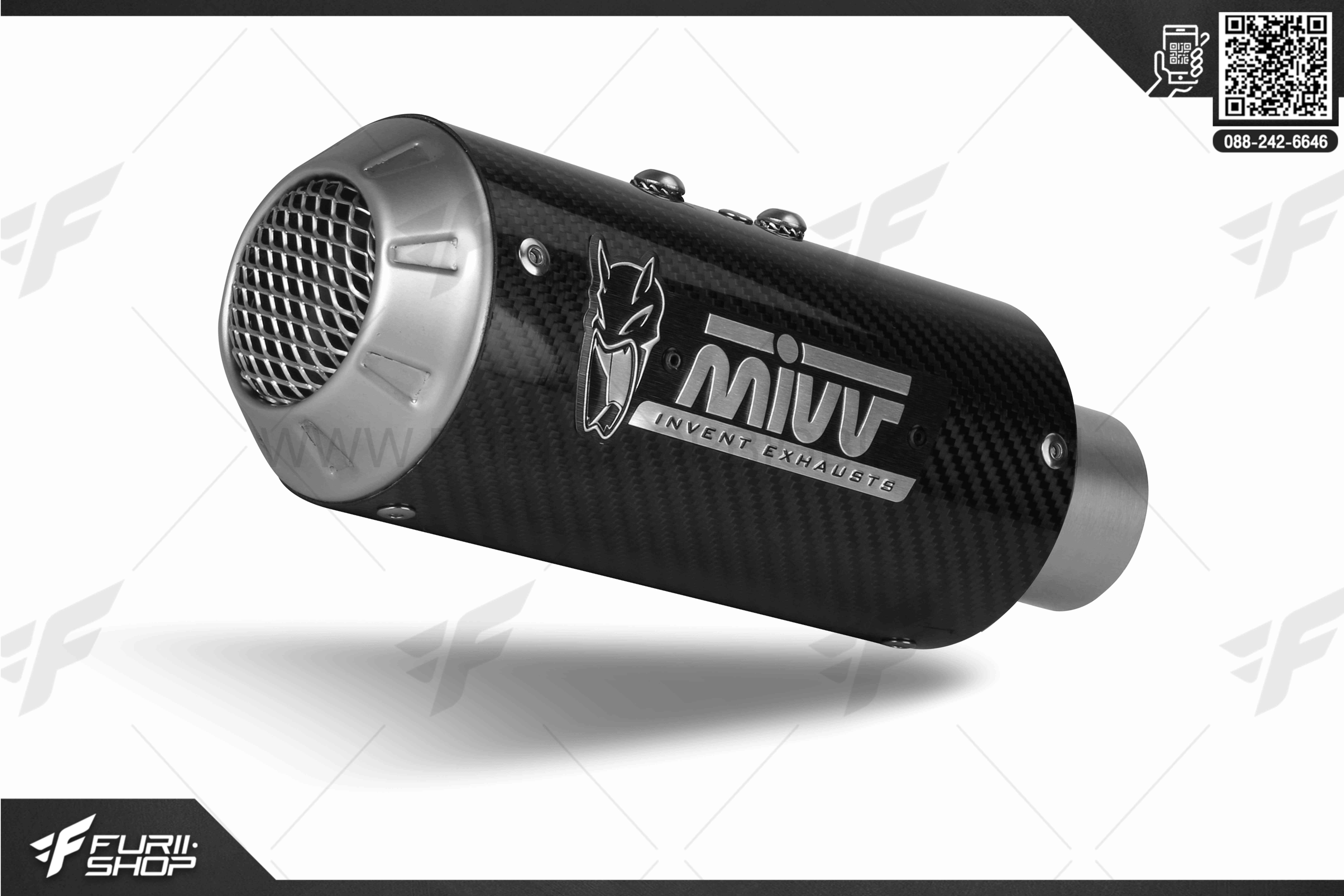 ท่อมอเตอร์ไซค์ MIVV FOR NINJA 650 DELTA M3 CARBON ท่อแต่ง ท่อสูตร ท่อบิ๊กไบค์ ท่อBigbike ท่อไอเสีย