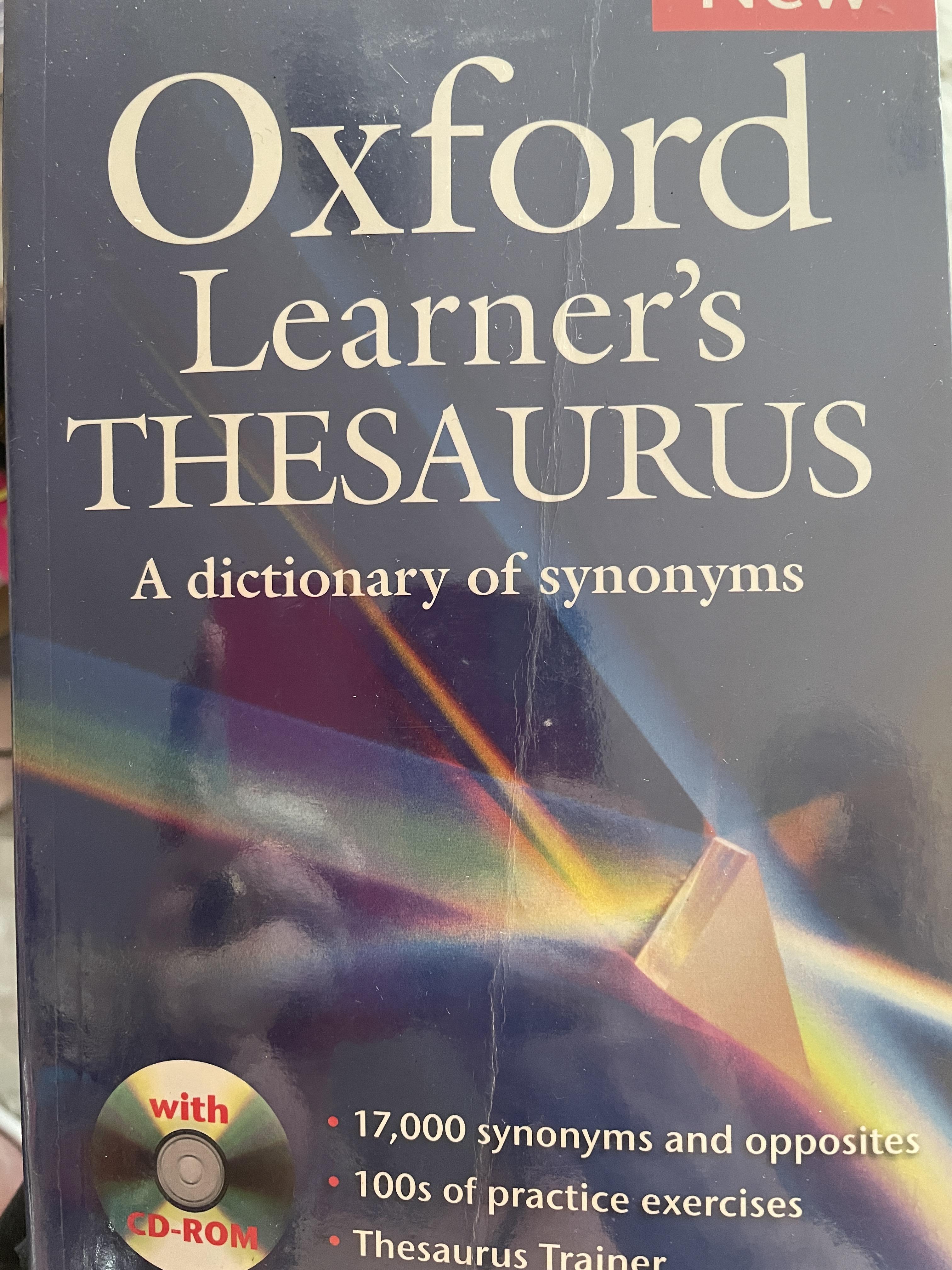 Oxford Learner’s THESAURUS. A DICTIONARY of Synonyms แถม DVD จำนวน 1 แผ่น 4,500 กรัม