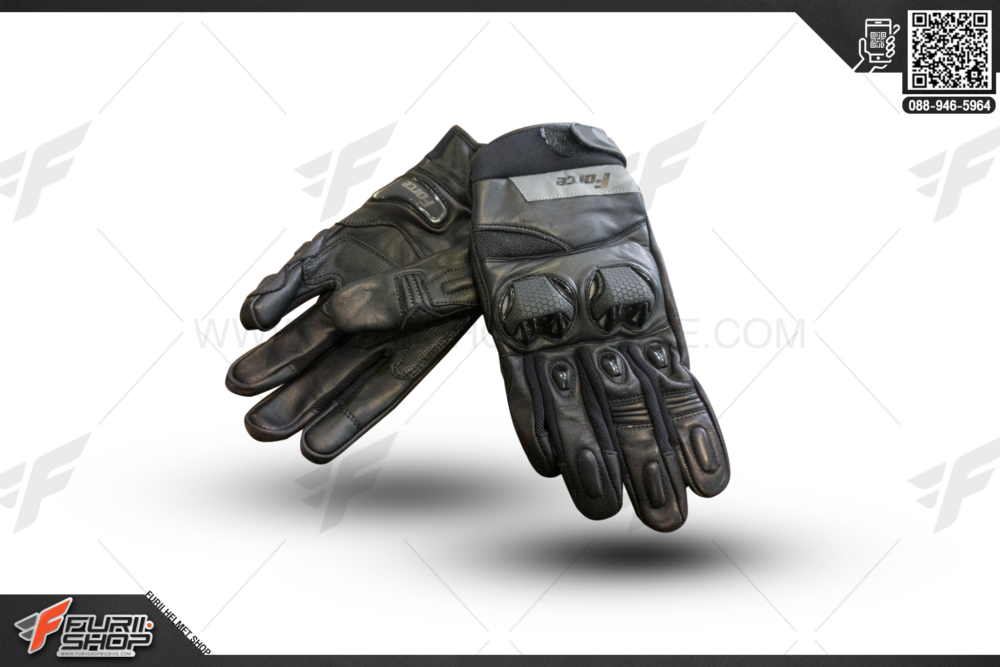 ถุงมือ Force GLOVES TRAMAC BLACK