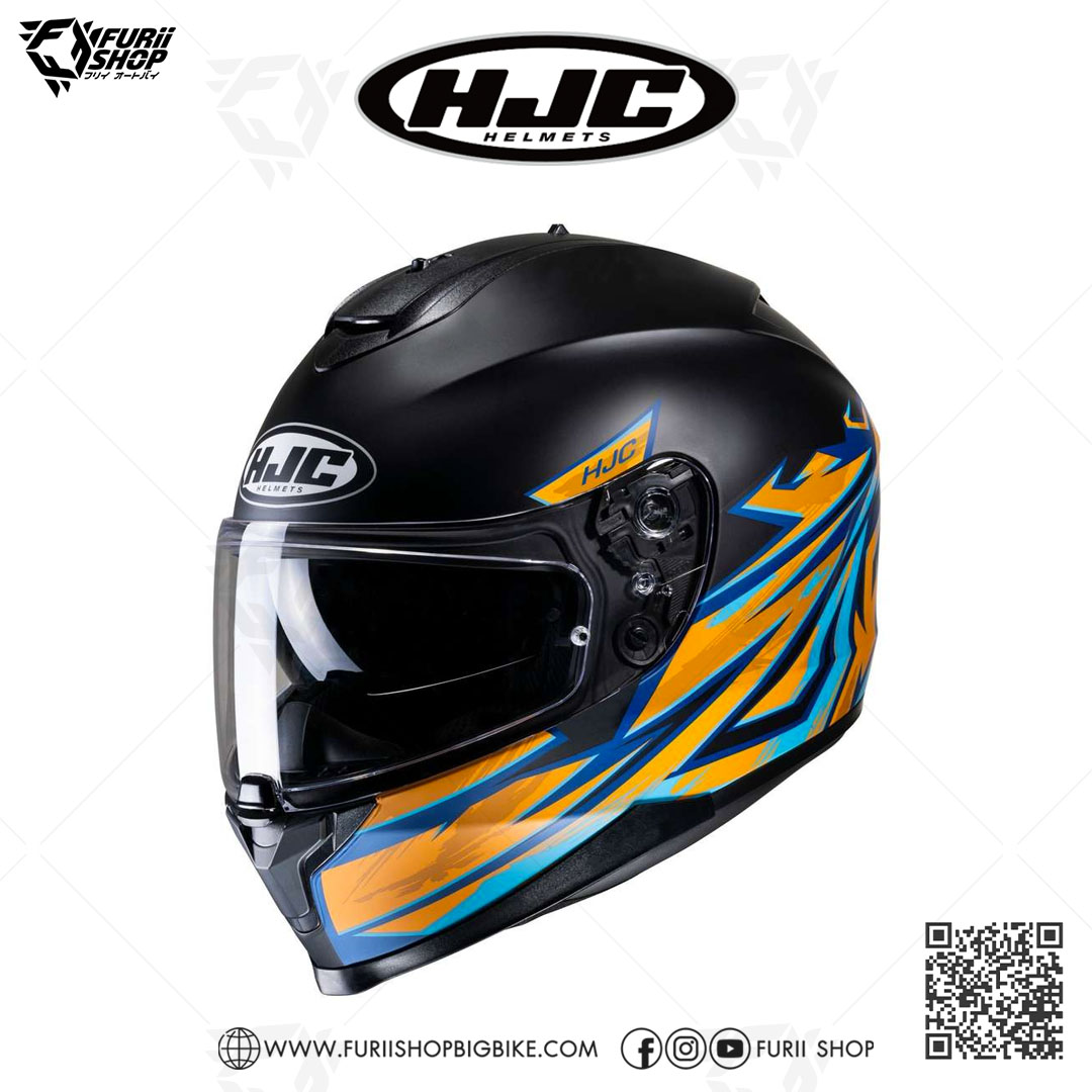 หมวกกันน็อคเต็มใบ(มีแว่นกันแดด) HJC C70 : PENTAS MC27SF
