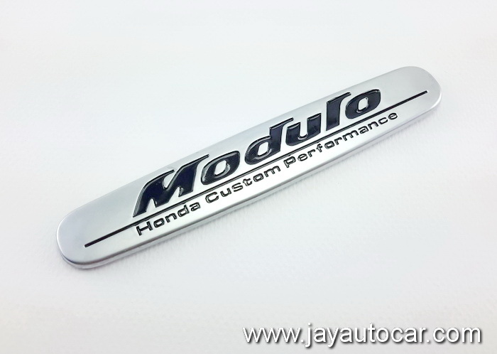 LOGO HONDA MODULO ติดสเกิร์ตข้าง งานอลูมิเนียม