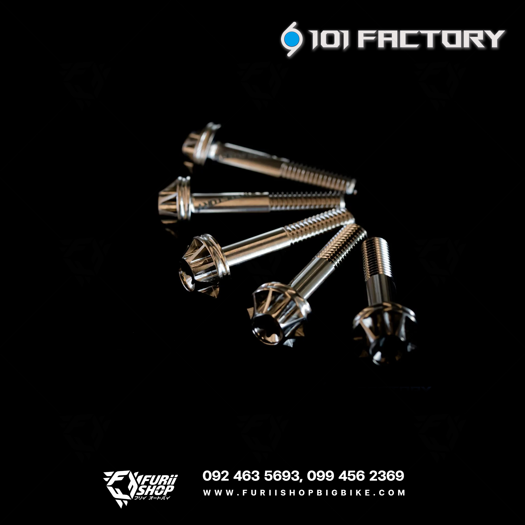 1O1 Factory For Vespa Titanium Wheel Bolt set (M8L40)