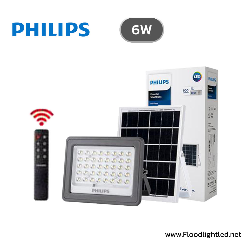 สปอร์ตไลท์โซล่าเซลล์ LED 6W PHILIPS BVC080 LED9/765