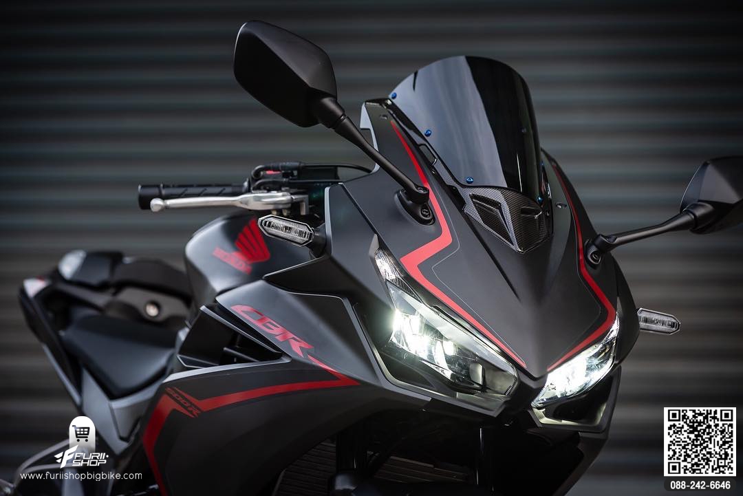 ชิวหน้า Motozaaa เคฟล่า/Smoke CBR500R 2019