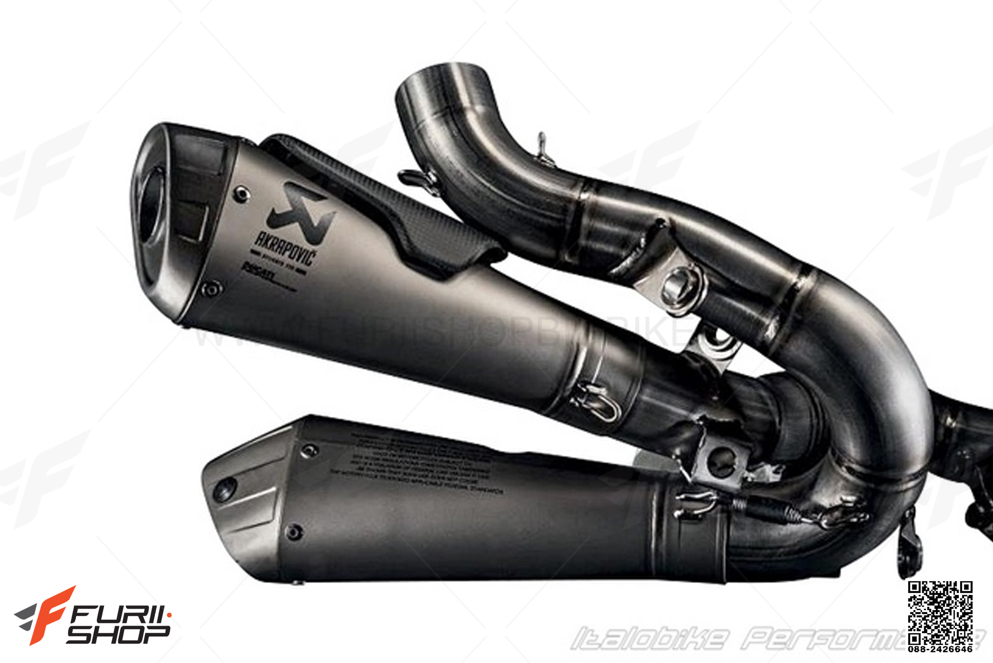 ท่อมอเตอร์ไซค์ AKRAPOVIC SLIP ON FOR DUCATI PANIGALE V4 ท่อแต่ง ท่อสูตร ท่อบิ๊กไบค์ ท่อBigbike ท่อไอเสีย