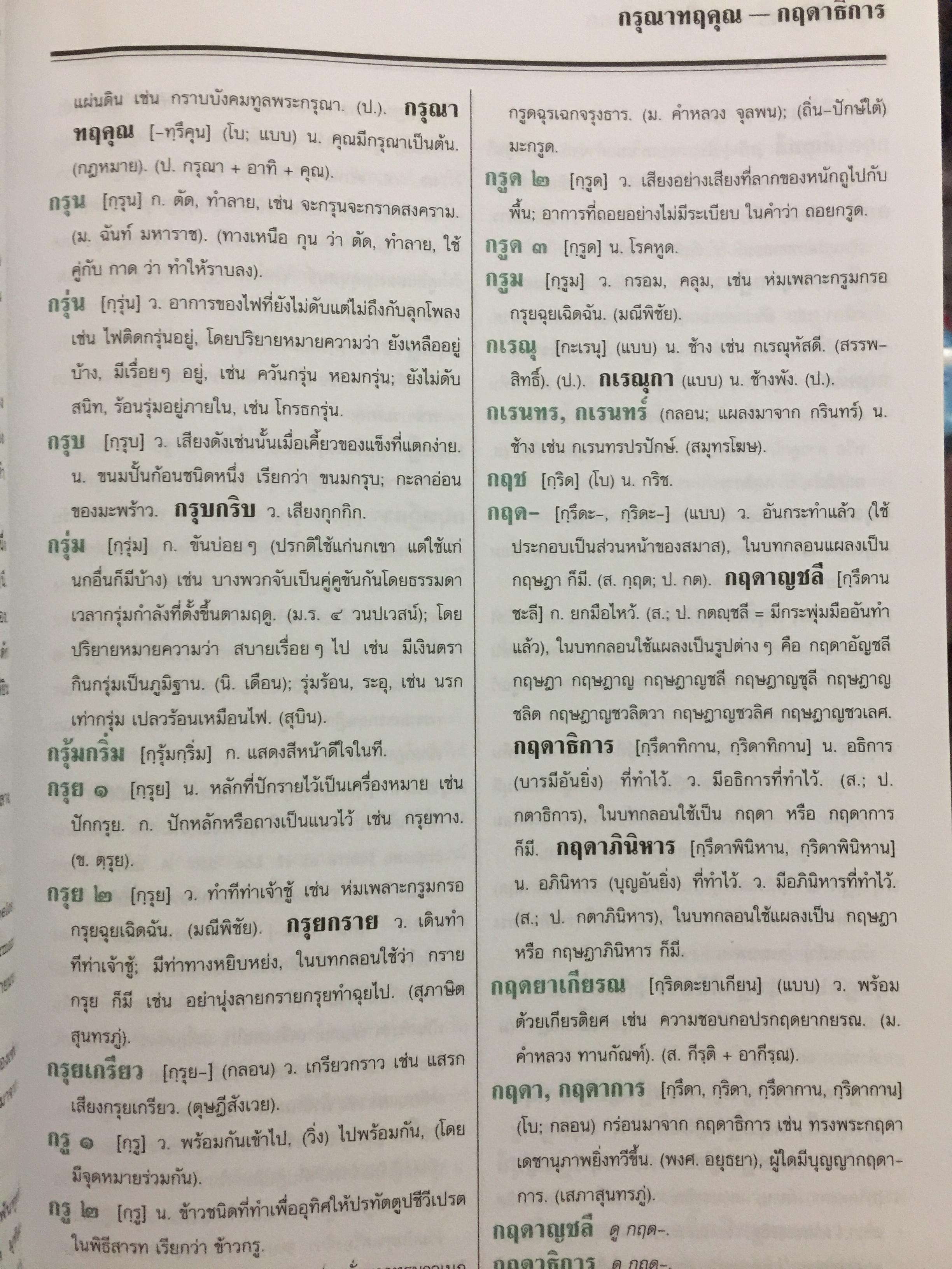 พจนานุกรม ฉบับราชบัณฑิตยสถาน พ.ศ. 2525 พิมพ์ครั้งที่ 6 พ.ศ.2539. 650 กรัม