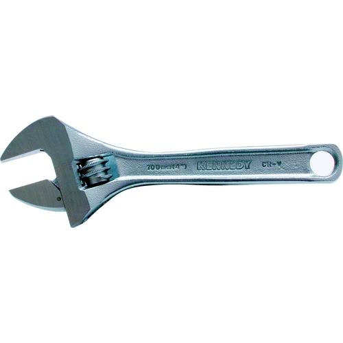 100mm/4" CHROME FINISH ADJUSTABLE WRENCH