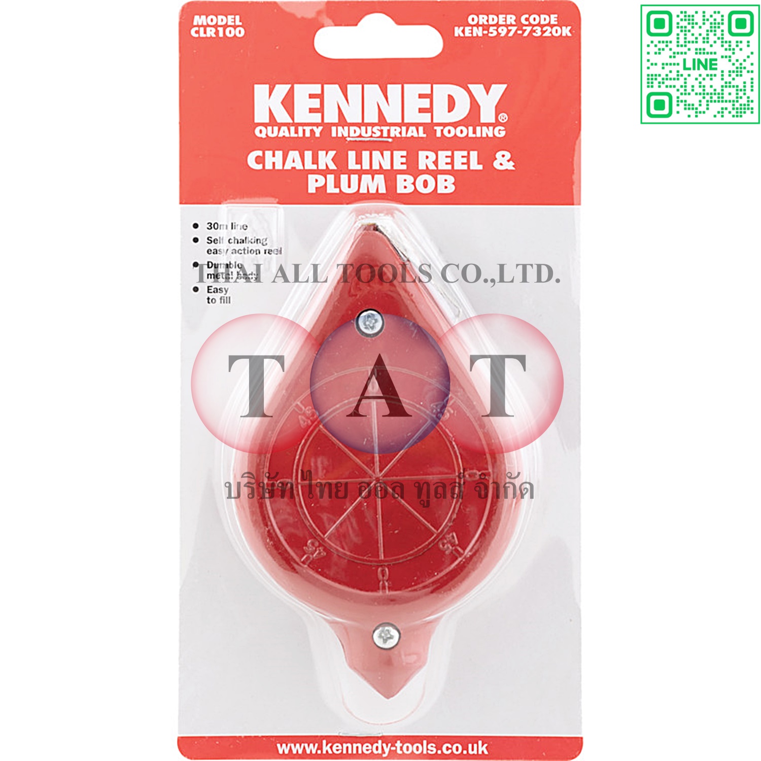 ปักเต้า 30M CHALK LINE REEL KENNEDY