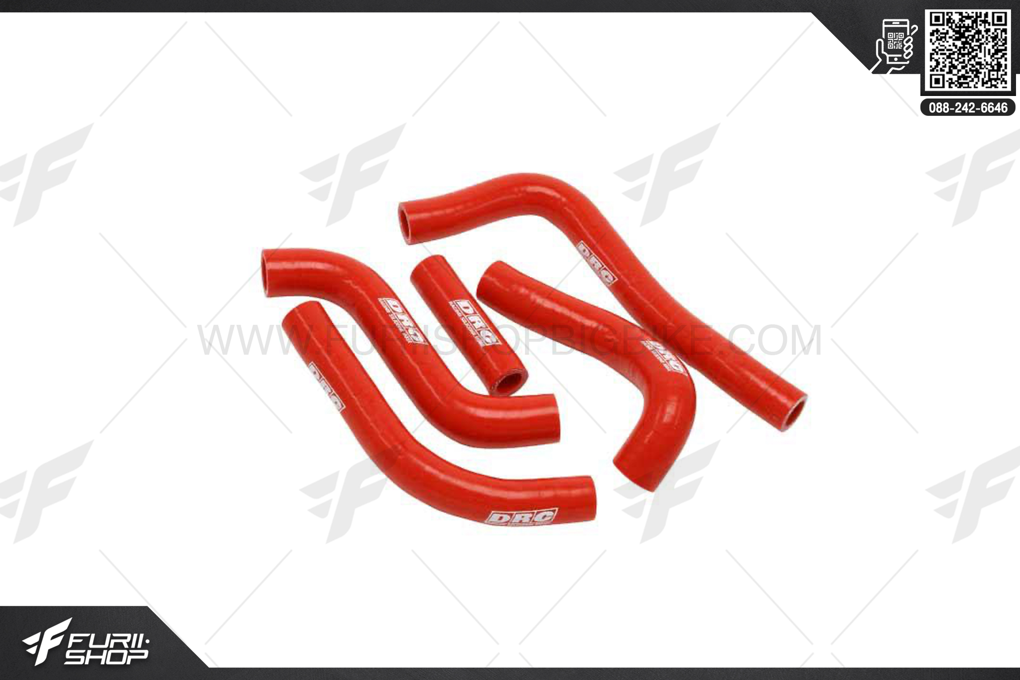 ท่อยางหม้อน้ำ DRC D47-08-473 RADIATOR RADIATOR HOSE KIT MT07 ท่อแต่ง ท่อสูตร ท่อบิ๊กไบค์ ท่อBigbike ท่อไอเสีย