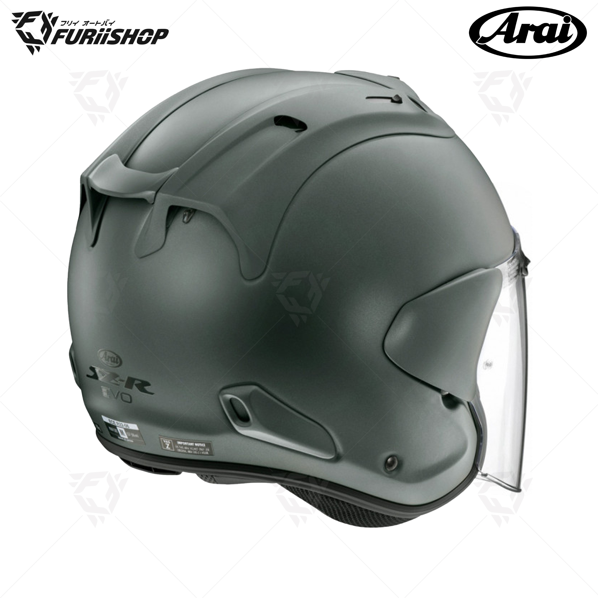 หมวกกันน็อคเต็มใบ Arai : SZ-R EVO Matt Green