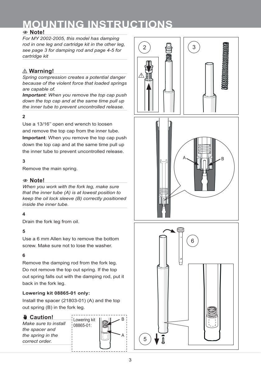 สปริงโช้คหน้า Ohlins FKC101 For Harley-Davidson Ultra Classic 1997-2013