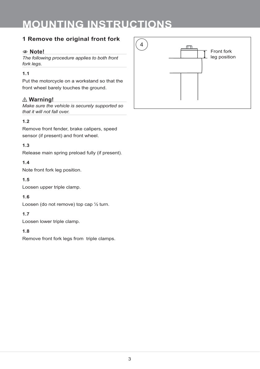 สปริงโช้คหน้า Ohlins FKS508 For Harley-Davidson Softail Low Rider S 2020-2023