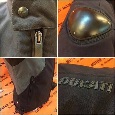 เสื้อการ์ด Ducati ดำเทา ผ้าคอนดูร่าคอมฟอร์ตมีความทนทานสูง กันน้ำดีเยี่ยมดูดซับความชี้นได้สูง