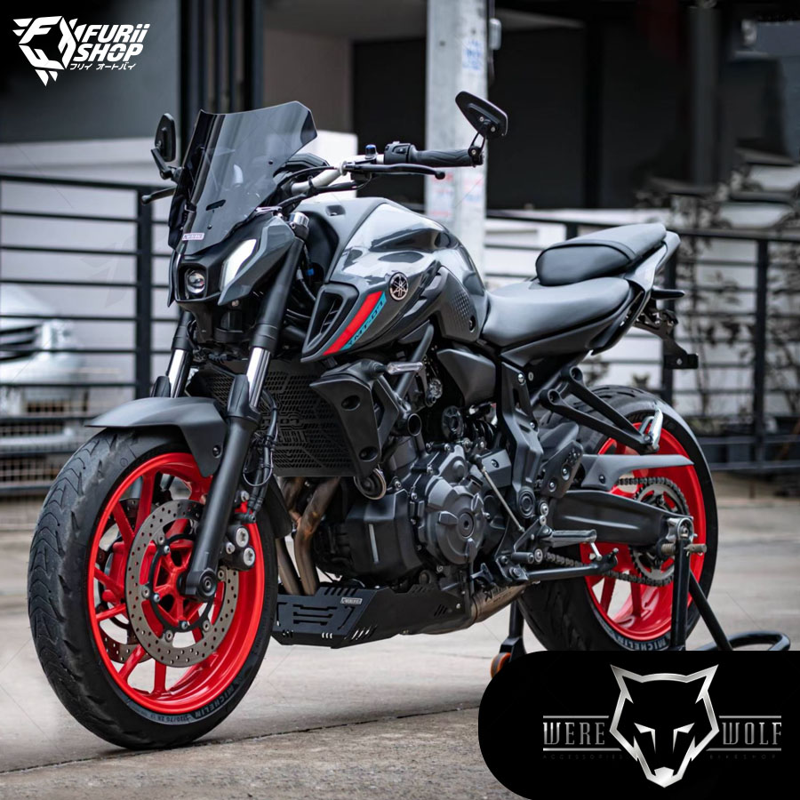 ชิลด์หน้า Were Wolf GT-03 Smoke M531 : for Yamaha MT07 2018-2022