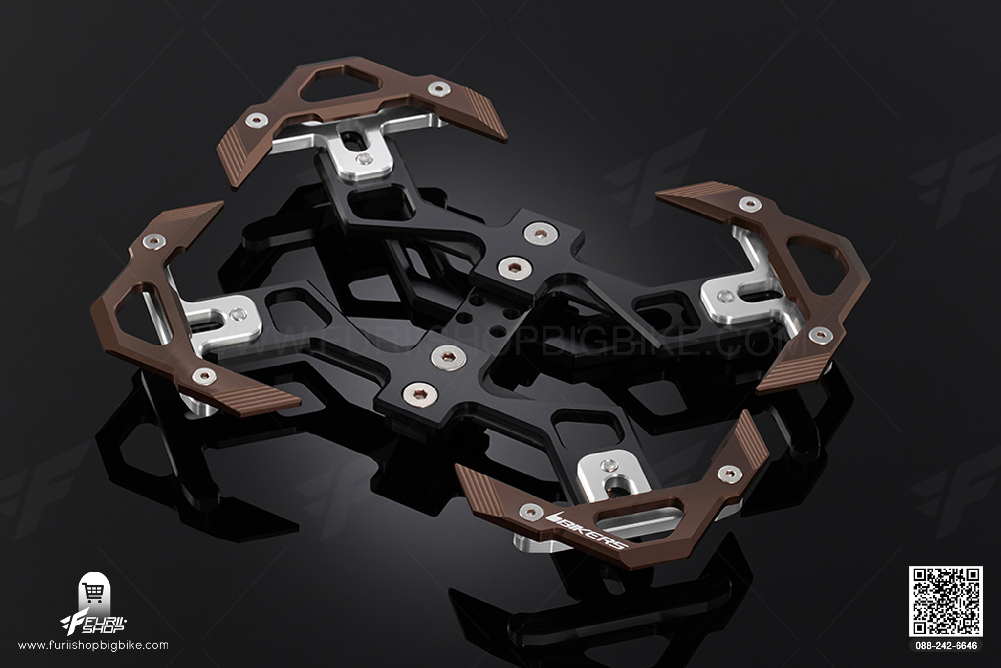 กรอบทะเบียน Premium Rear License Support Bikers Ninja650, Z650, Versys650 2015-2020