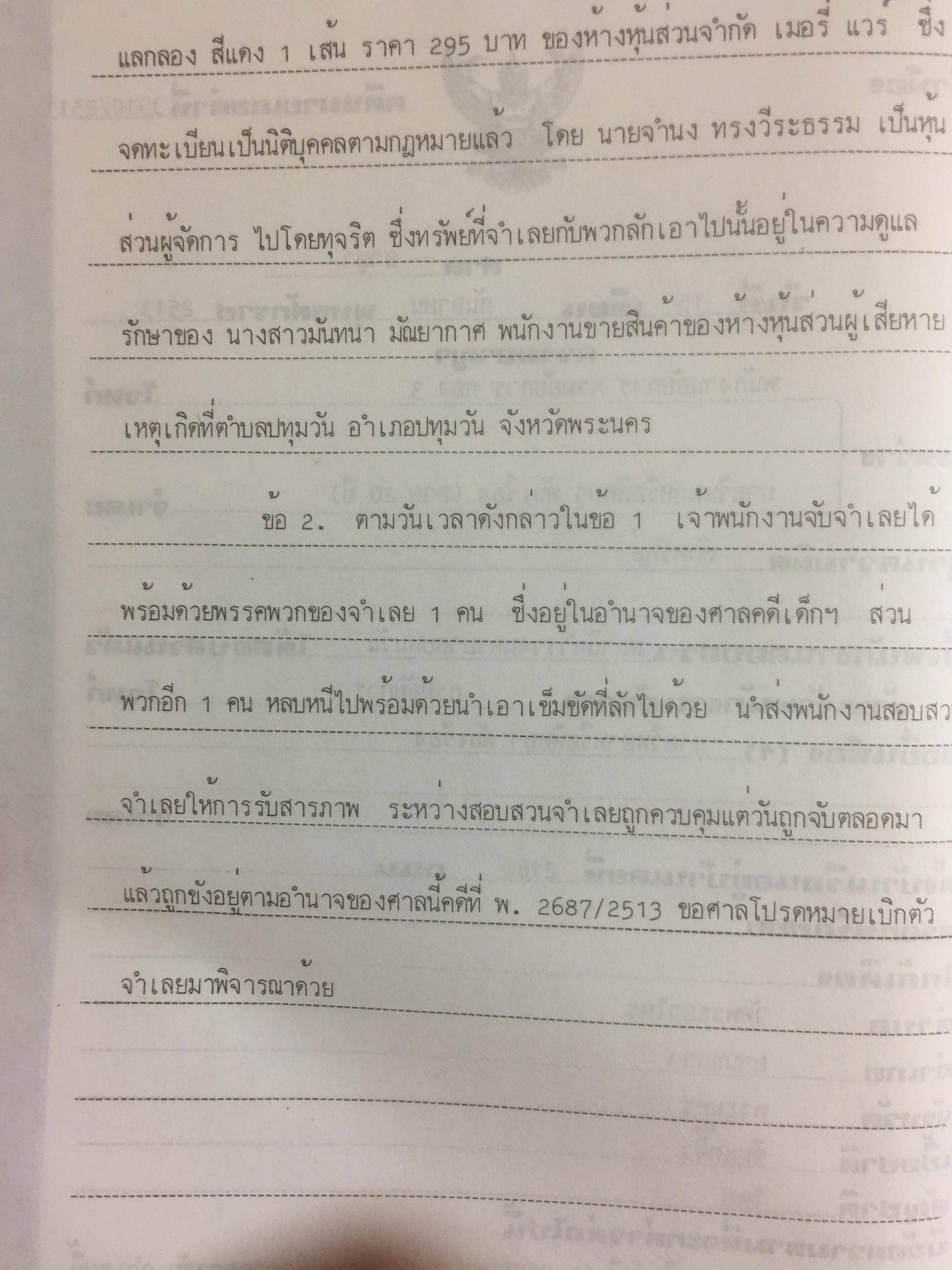 คู่มืการเขียนคำฟ้องในคดีอาญา โดย ม.ล.สุพร อิศรเสนา 0 กก.