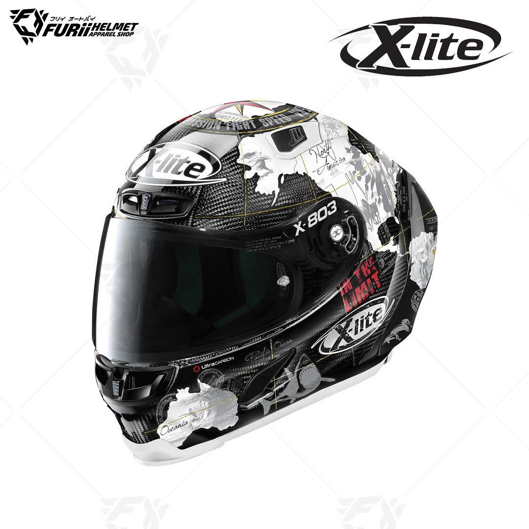 หมวกกันน็อค X-LITE : X-803RS ULTRA CARBON REPLICA C.CHECA CARBON60
