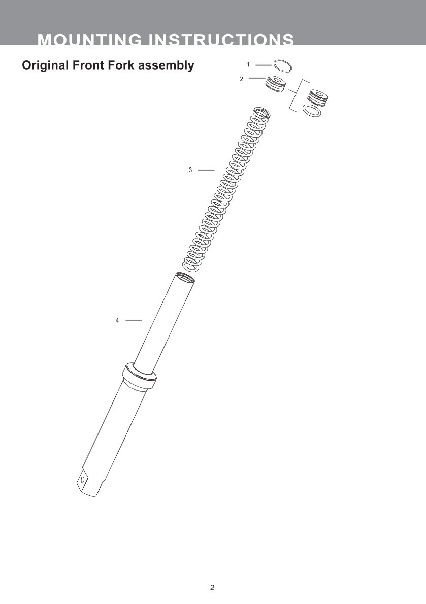 สปริงโช้คหน้า Ohlins FSK174 For Honda Winner-X 2020-2023