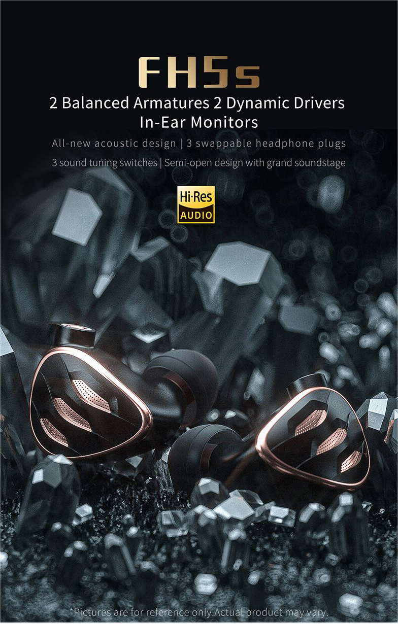 ขาย FiiO FH5S หูฟัง 4 ไดรเวอร์ 2DD+2BA ประกันศูนย์ไทย