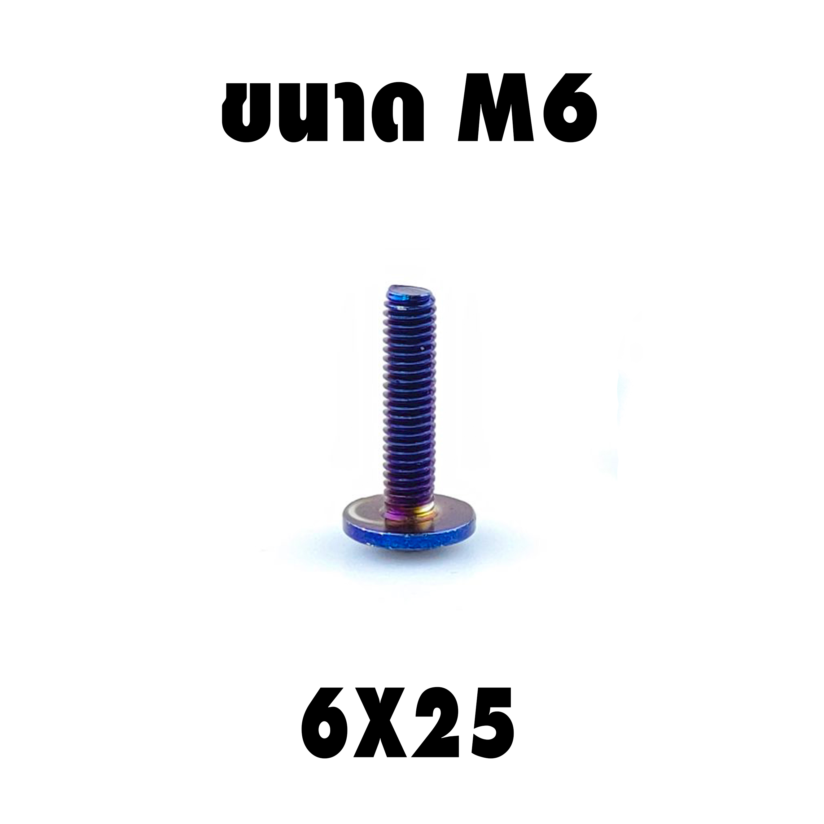 น็อตเลสหัวดอกไม้ (เบอร์10 M6X25)