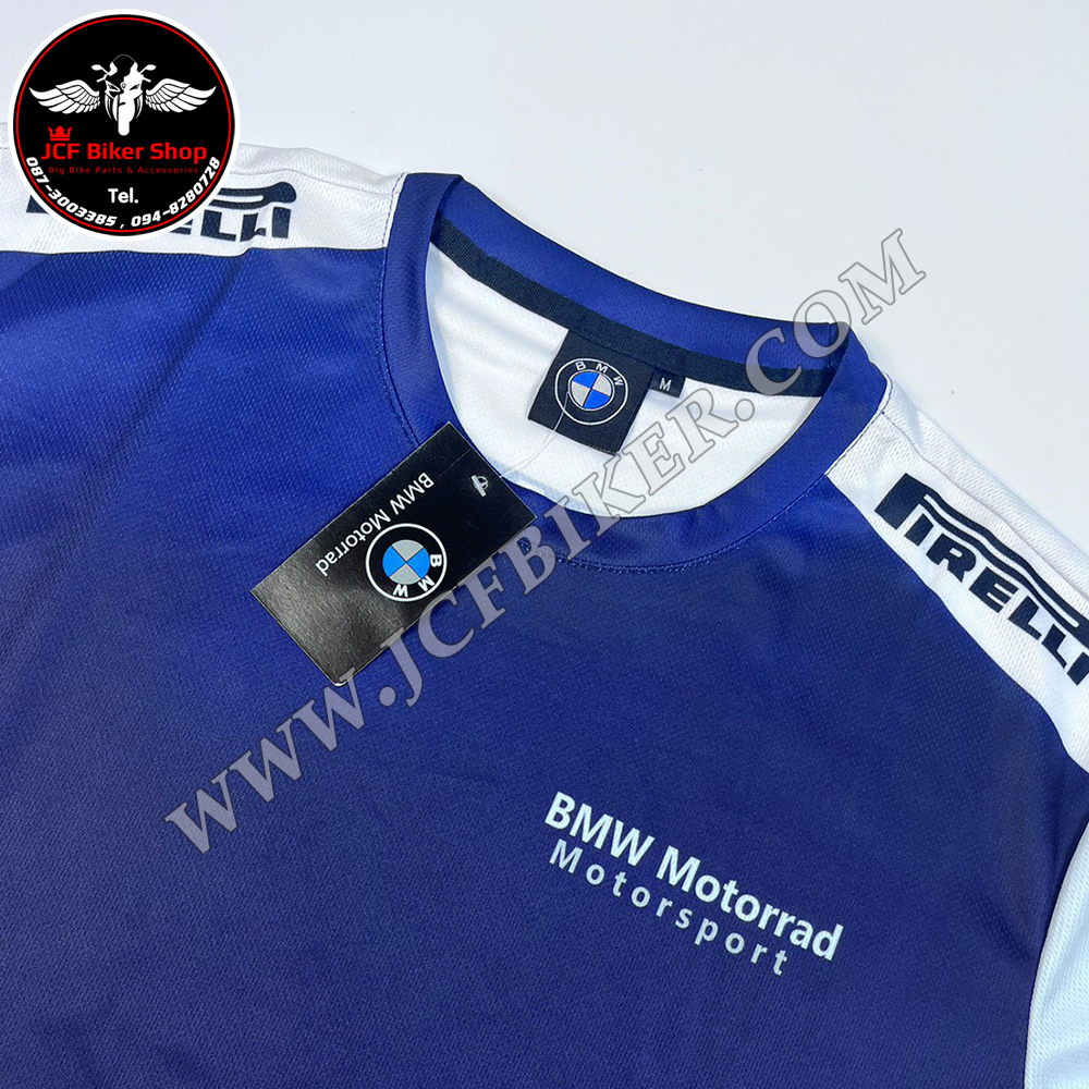 เสื้อยืดขี่มอเตอร์ไซค์ เสื้อยืดมอเตอร์ไซค์ เสื้อแขนยาว BMW T-01L ผ้าแห้งเร็ว ผ้าไมโคไฟเบอร์มีประสิทธิภาพซับเหงื่อสูงไม่เหนียวติดตัว
