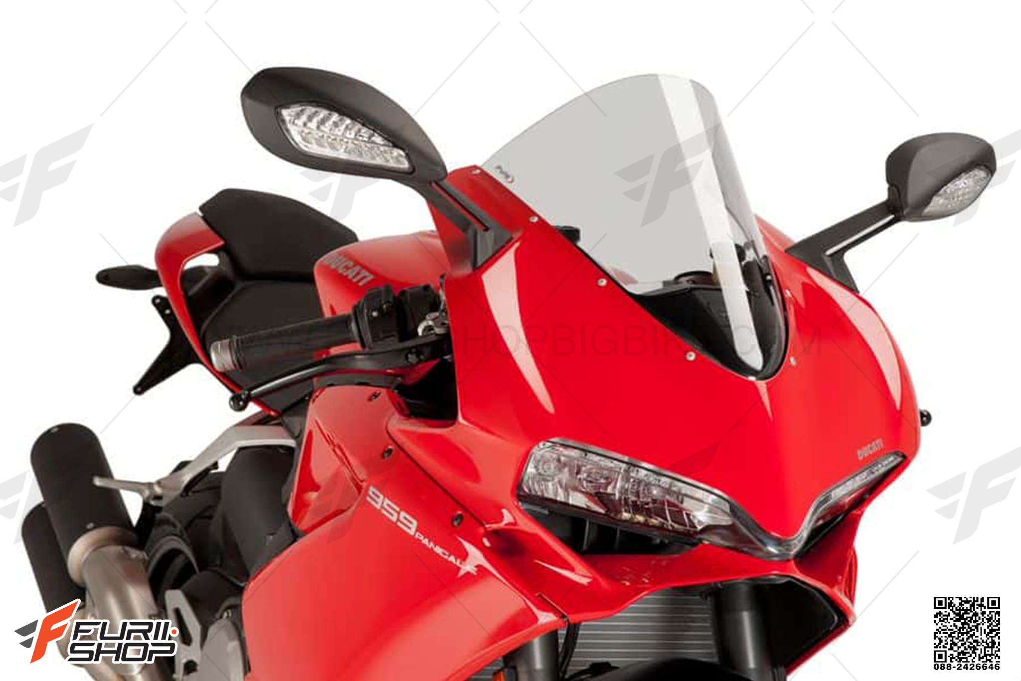 ชิวหน้า PUIG สีใส FOR DUCATI PANIGALE959