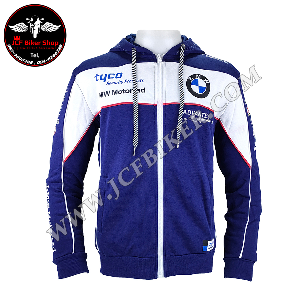 เสื้อฮู้ดมอเตอร์ไซค์ เสื้อฮู้ดบิ๊กไบค์ ผ้าCotton 100% โมโตจีพี BMW TYCO