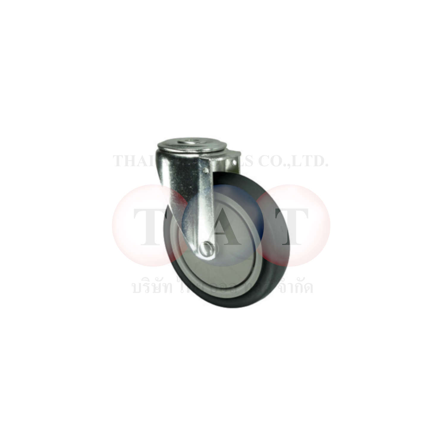 Atlas Workholders.SWIVEL BOLT HOLE 75mm RUBBER TYRE