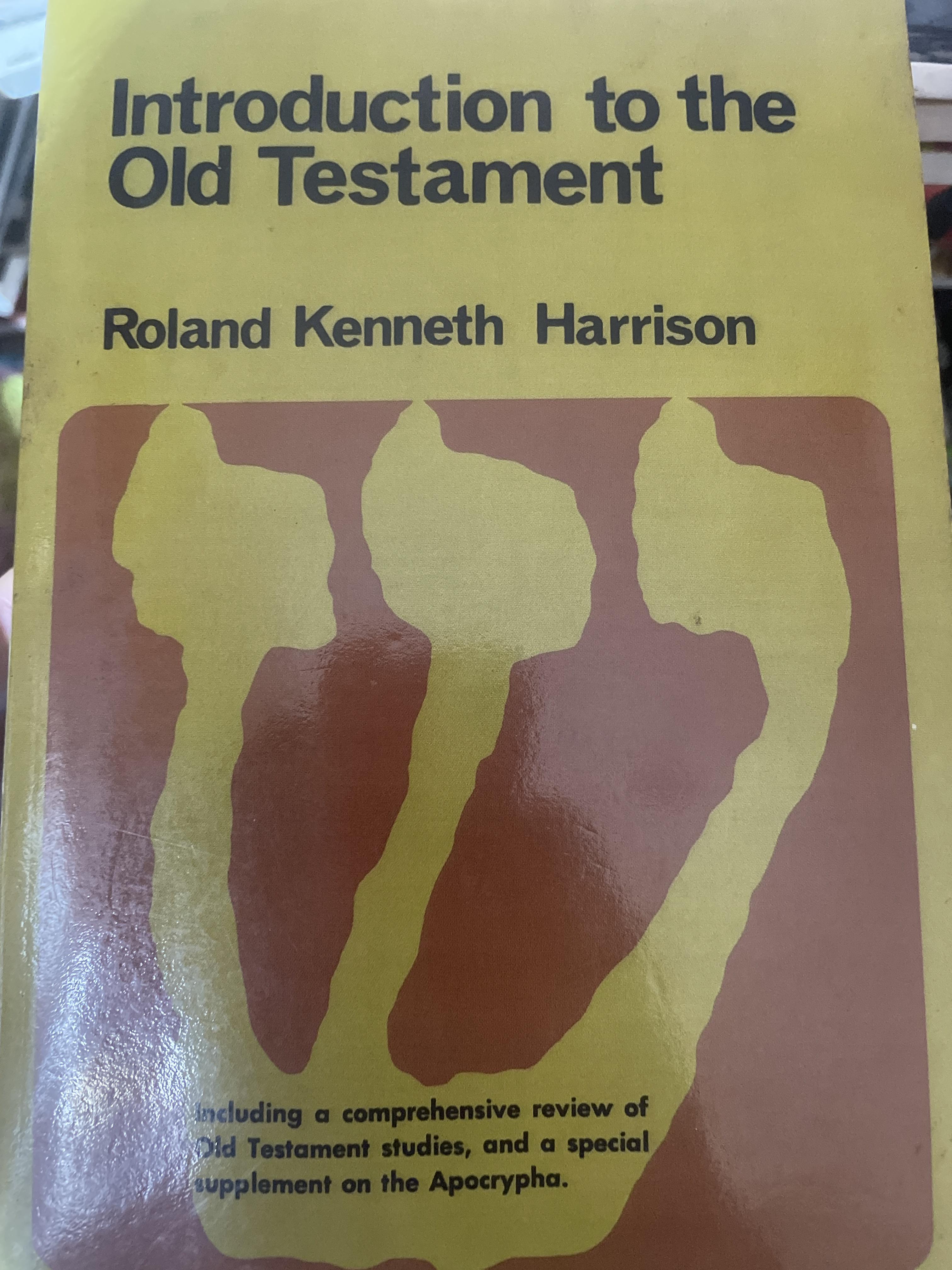 Introduction to the Old Testament. โดย Roland Kenneth Harrison 5 กก.