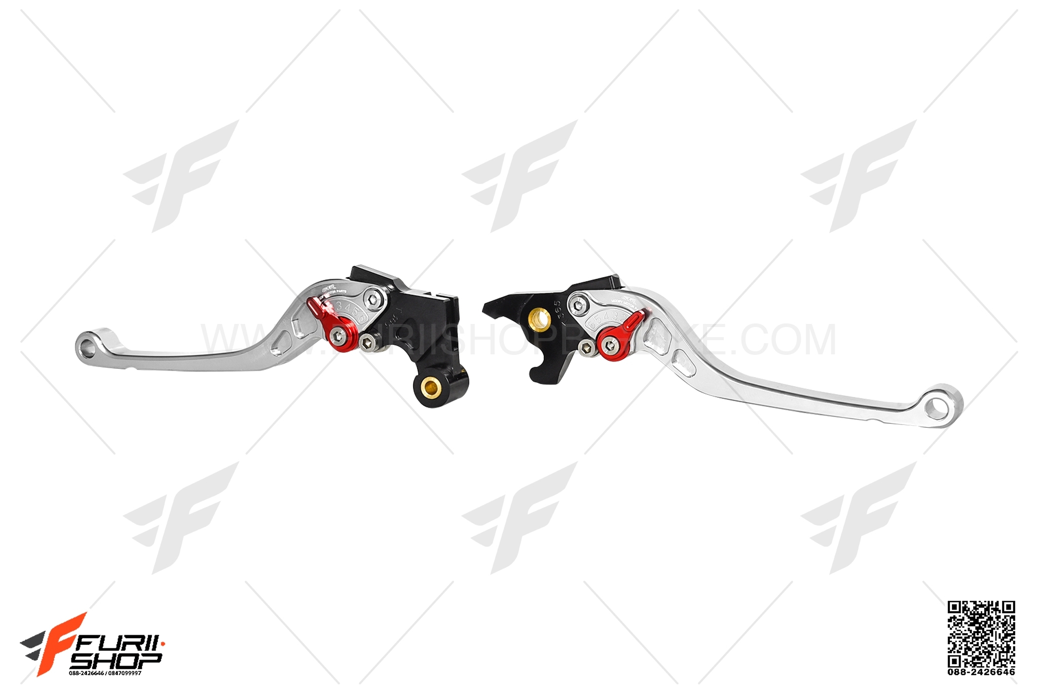 ก้านเบรคก้านครัช GTR สีเงิน FOR YAMAHA R3/MT03