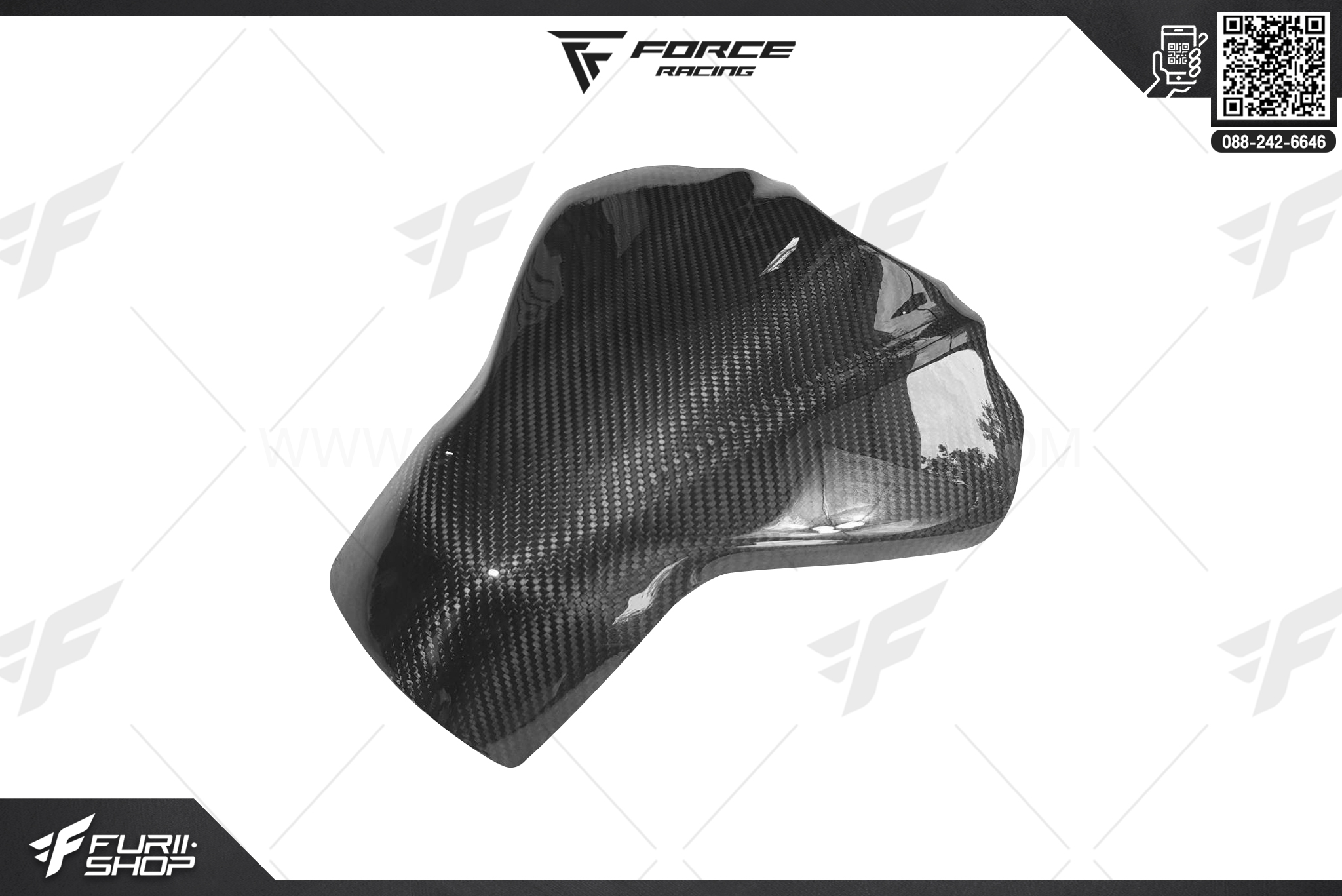 การ์ดถังเพรียวคาร์บอน Force Racing For Yamaha MT-09