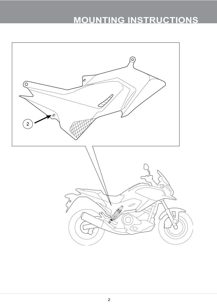 โช๊คหลังแต่ง Ohlins HO070 For Honda NC700X ปี 2012-2013