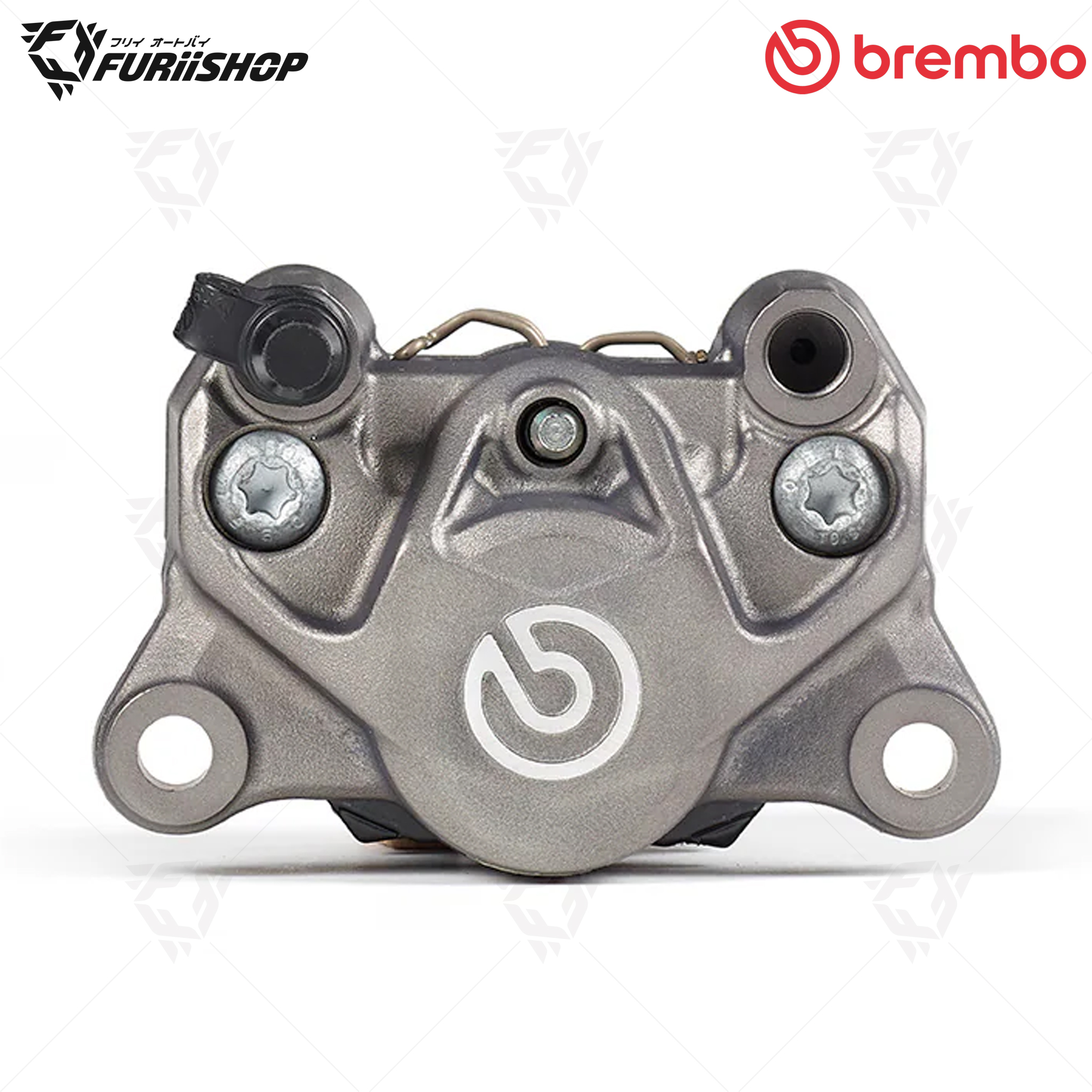 ปั๊มเบรคล่าง Brembo 2POT 84 mm. (ปักข้างเทา โลโก้ใหญ่)