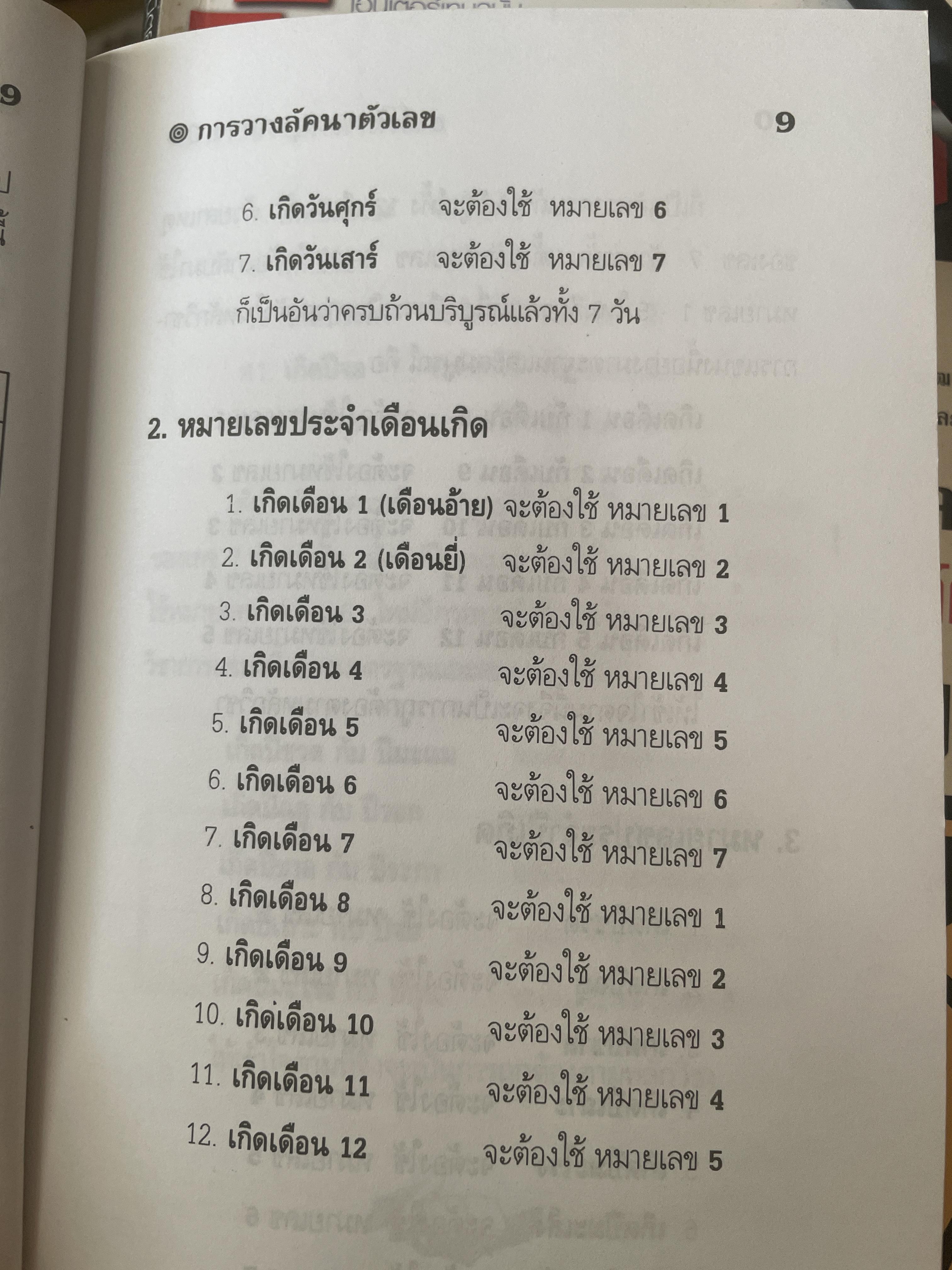 การวางลัคนาตัวเลข คู่มือหมอดูเลข 7 ตัว โดย ชาย ฉะเชิงเทรา 250 กรัม
