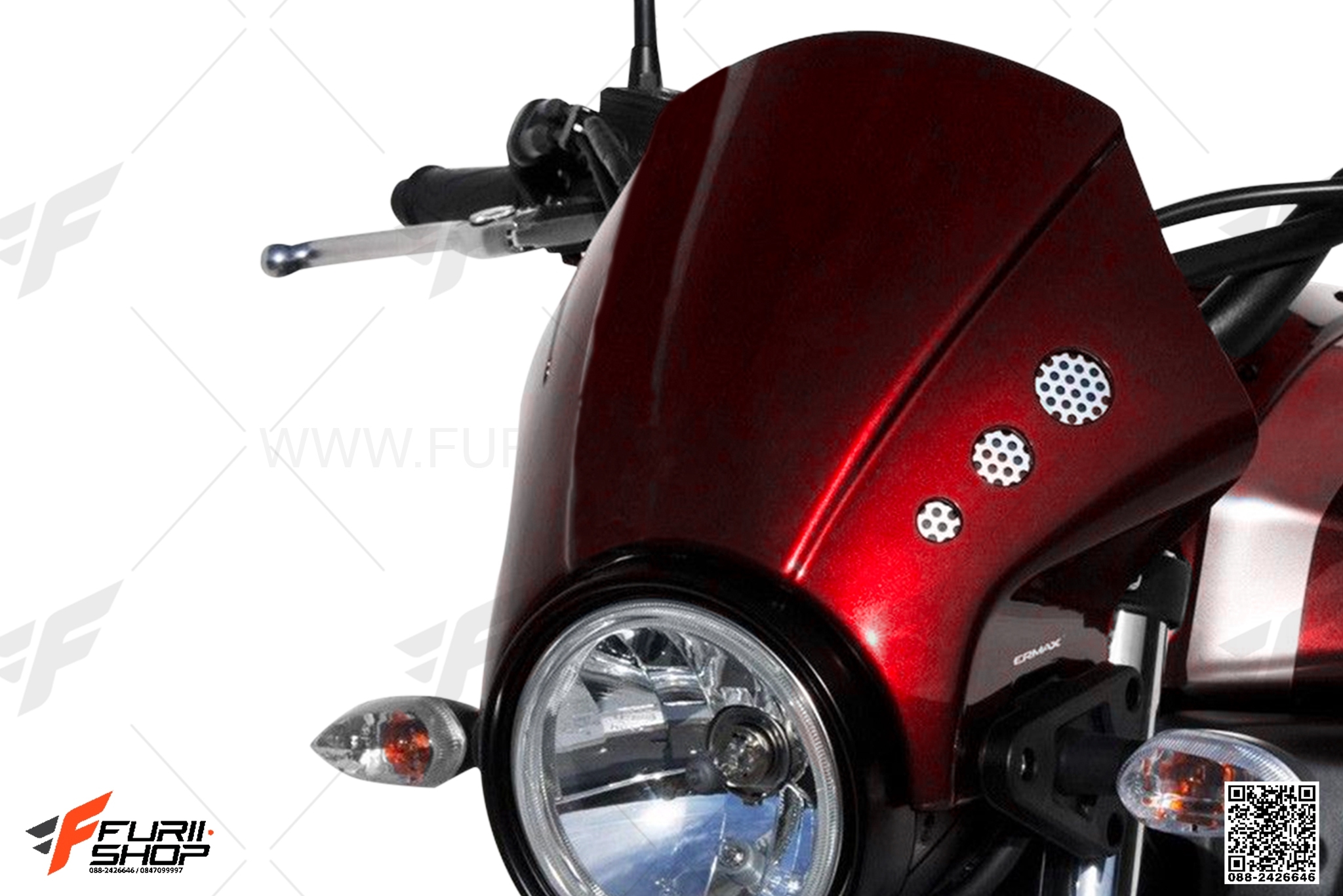ชิวหน้า ERMAX NOSE FAIRING สีแดง FOR YAMAHA XSR700