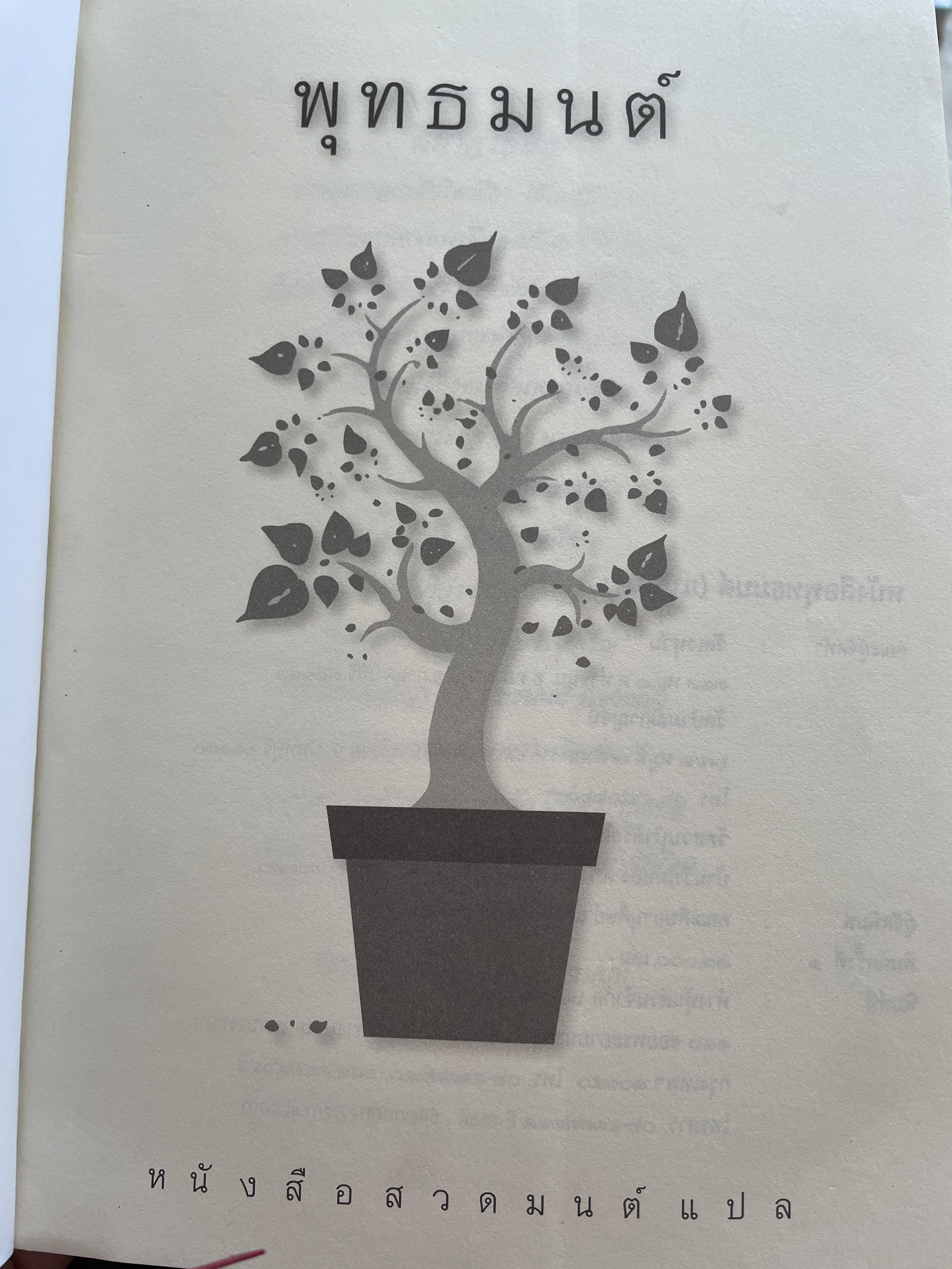 พุทธมนต์ หนังสือสวดมนต์แปล จัดทำโดย วัดเวฬุวัน วัดป่ามณีกาญจน์ และวัดสวนปาสิริธโร พิมพ์ครั้งที่สอง พฤษภาคม ปี 2557 2,500 กรัม