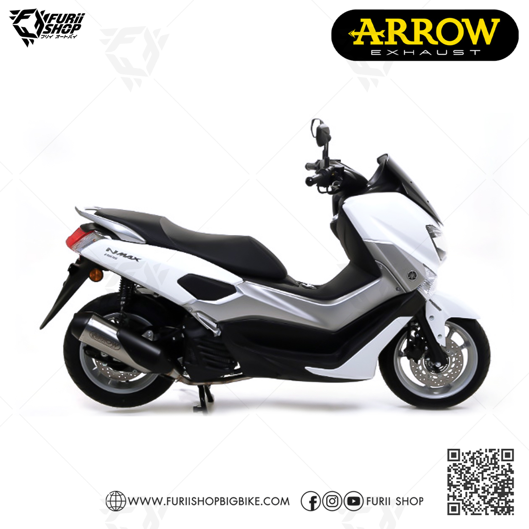 ท่อมอเตอร์ไซค์ Arrow SS หัวดำ : for Yamaha Nmax155