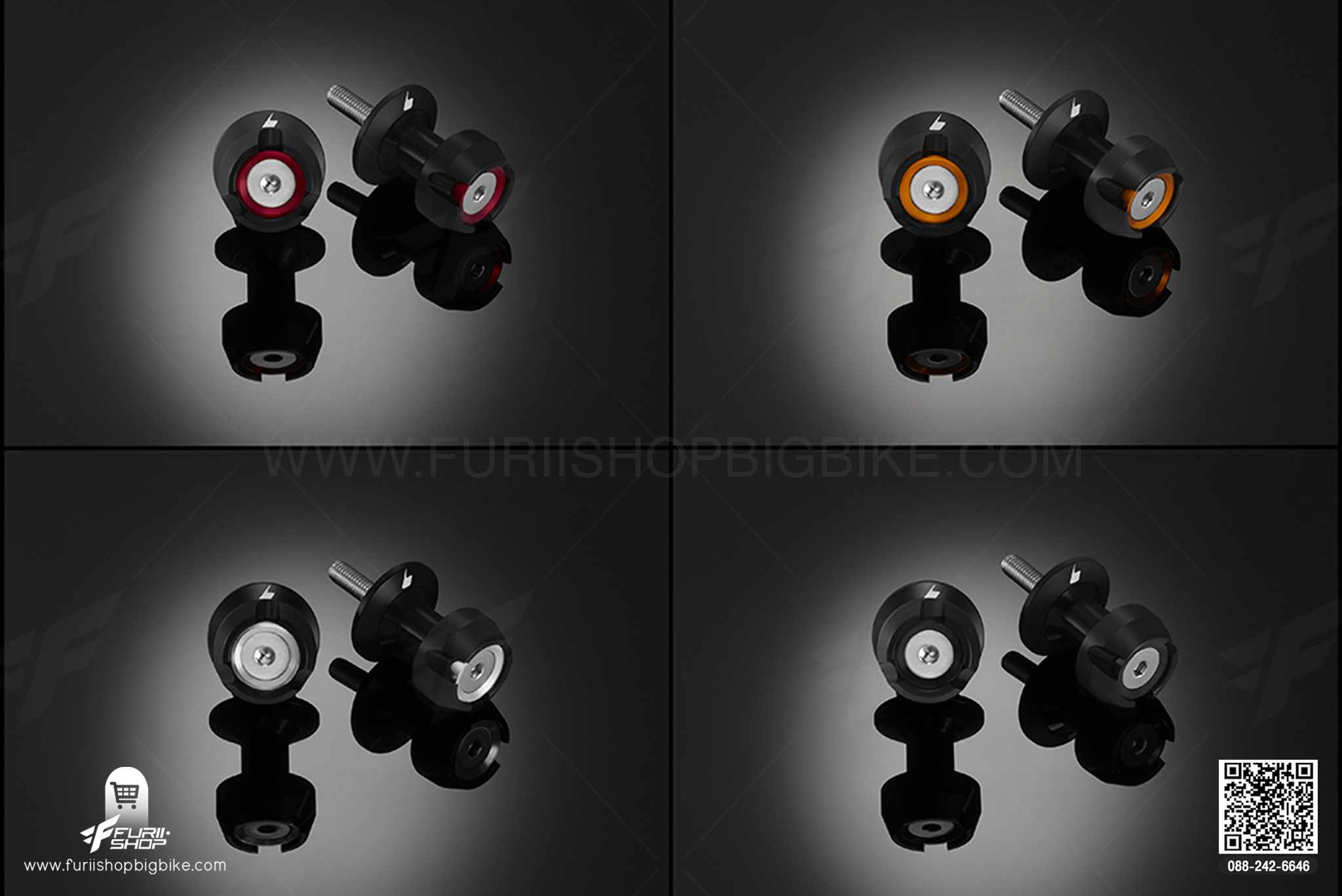 สปูน (Swing Arm Spools) Kawasaki Z650 ABS (2017-2019)