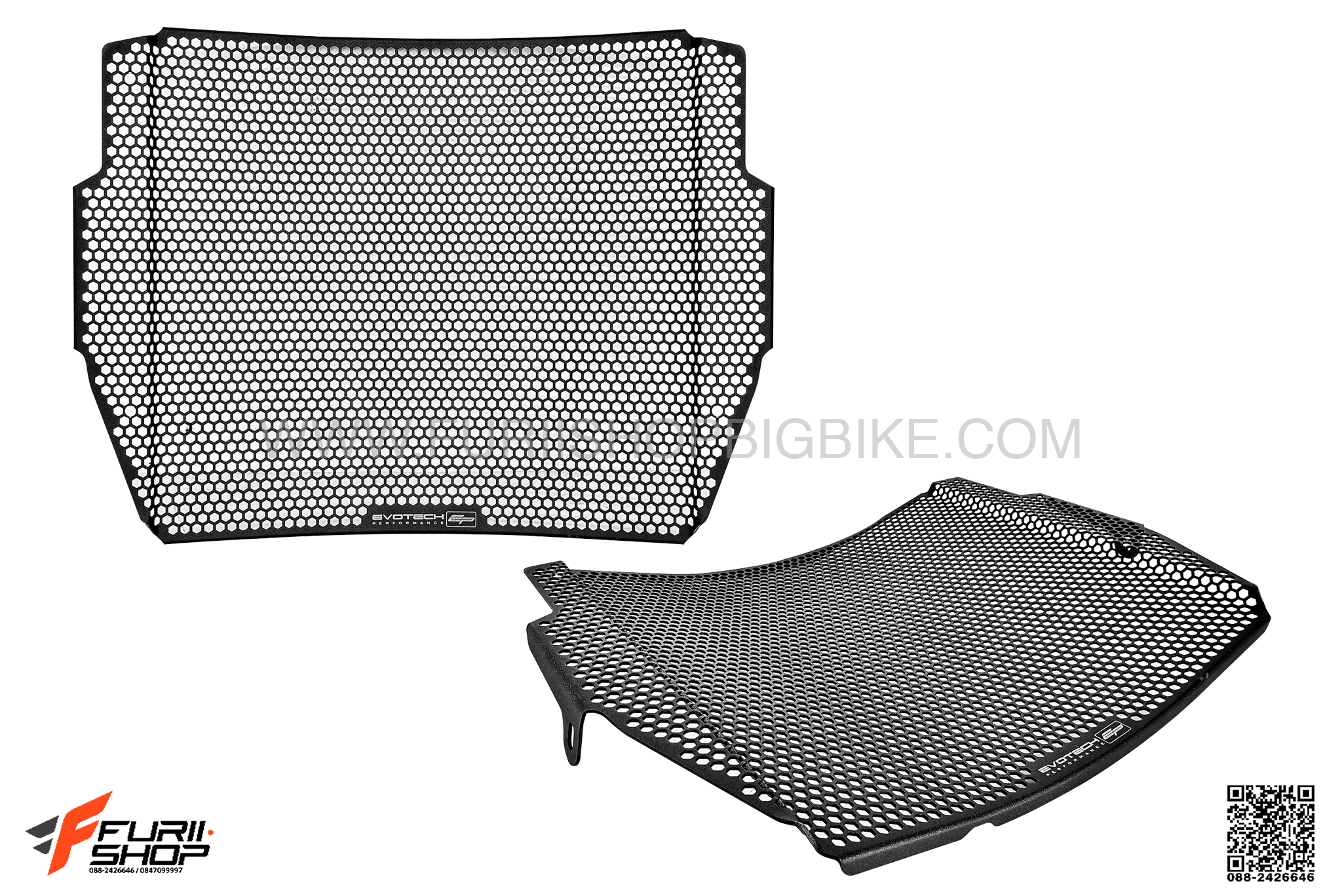 การ์ดหม้อน้ำ Evotech สำหรับ Street Triple 765