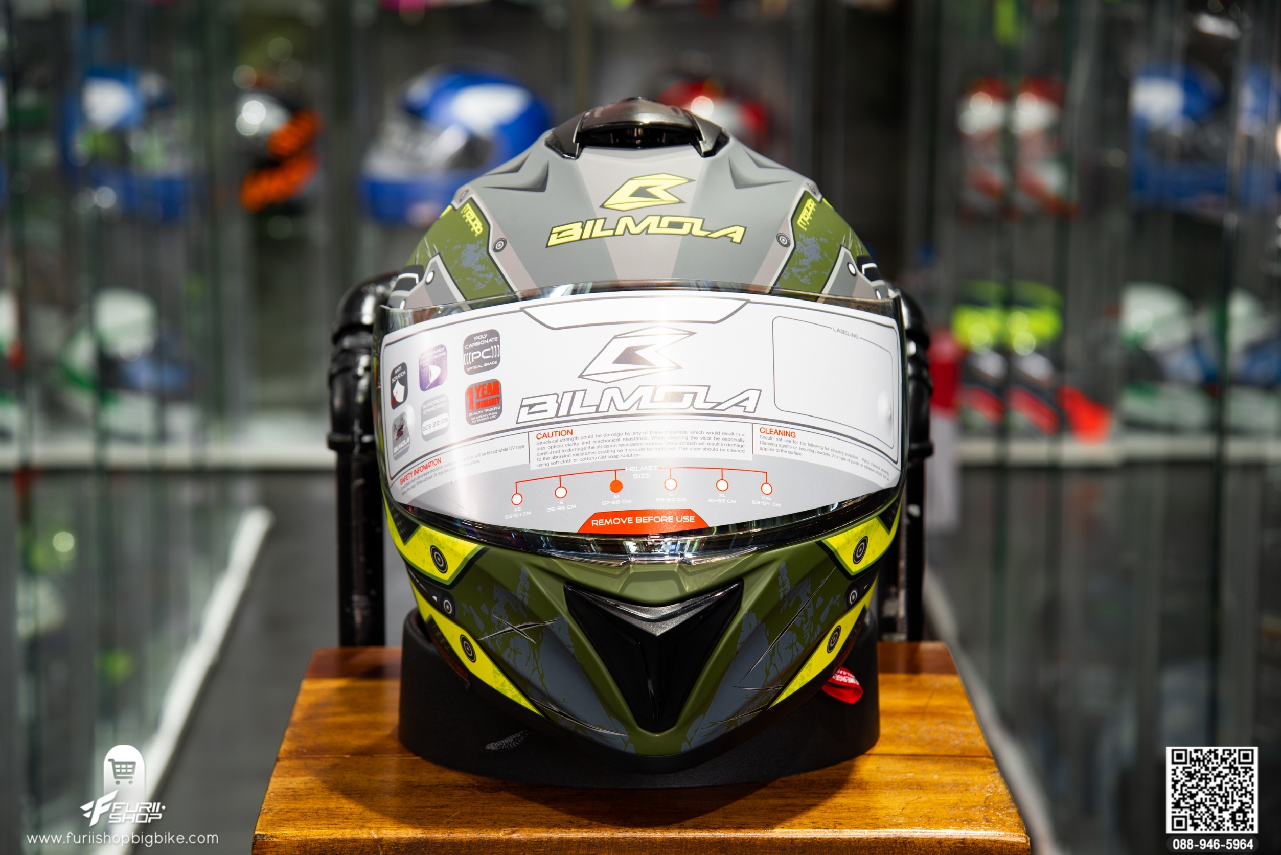 หมวกกันน็อค BILMOLA NEX 2020 Iron Green