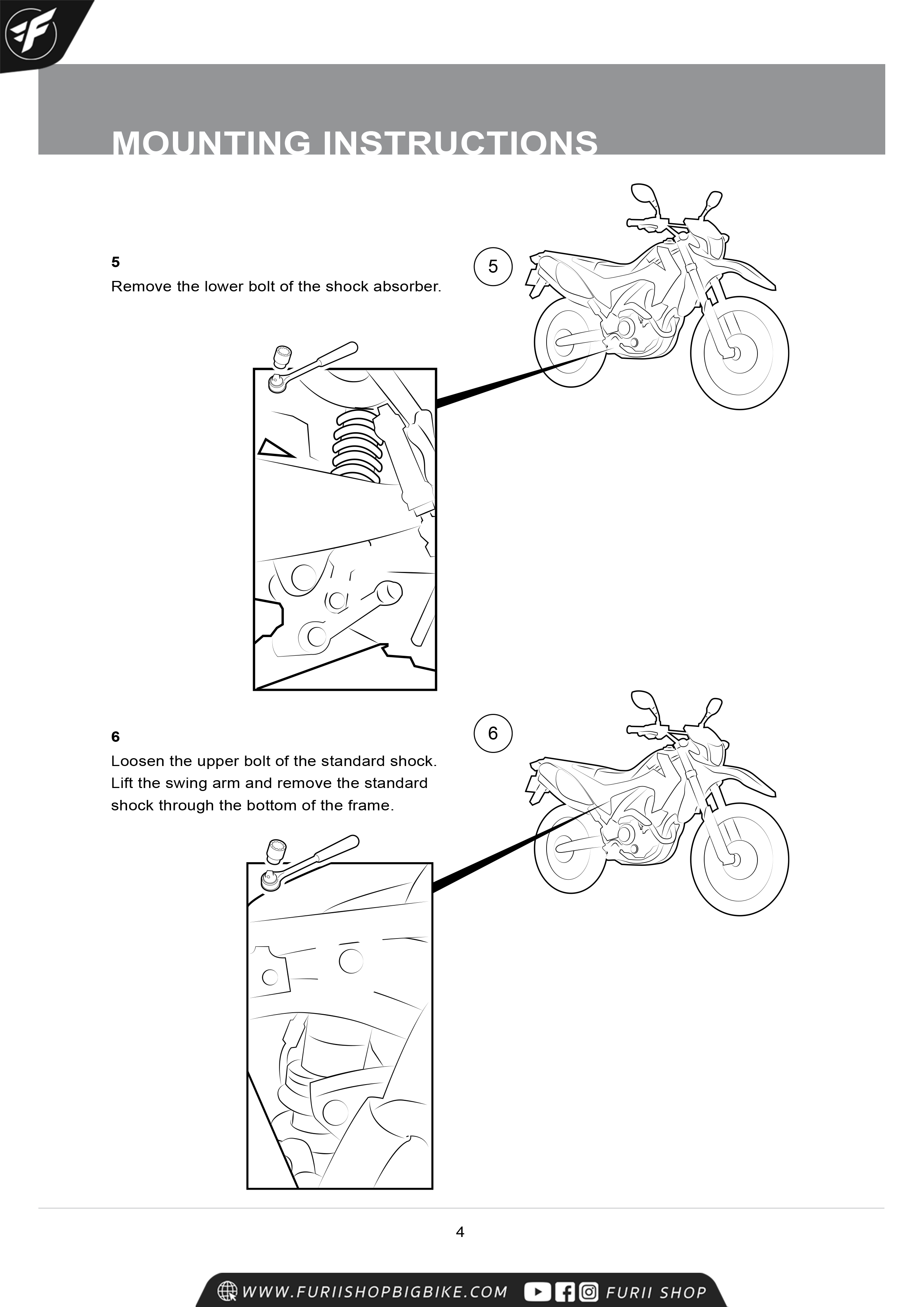 โช๊ค โช๊คแต่ง โช๊คมอเอตร์ไซค์ OHLINS HO429 FOR ฮอนด้า HONDA CRF250