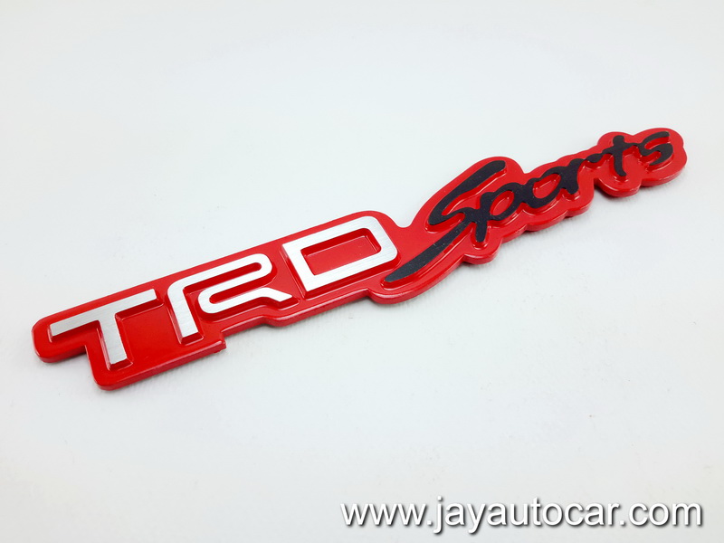 LOGO TOYOTA TRD SPORT RED อลูมิเนียม