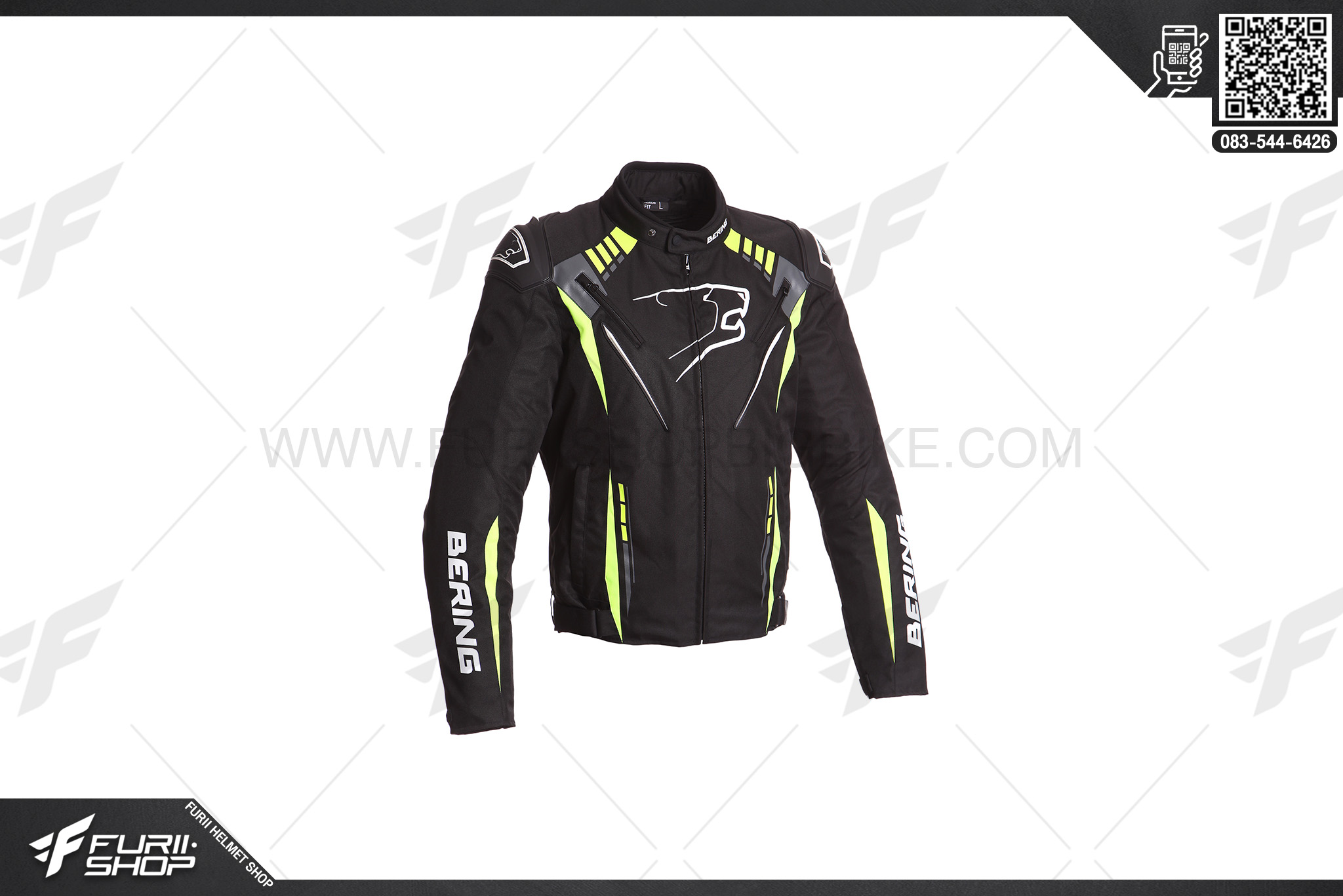 เสื้อแจ็คเก็ต Bering Primo-R Black/Green