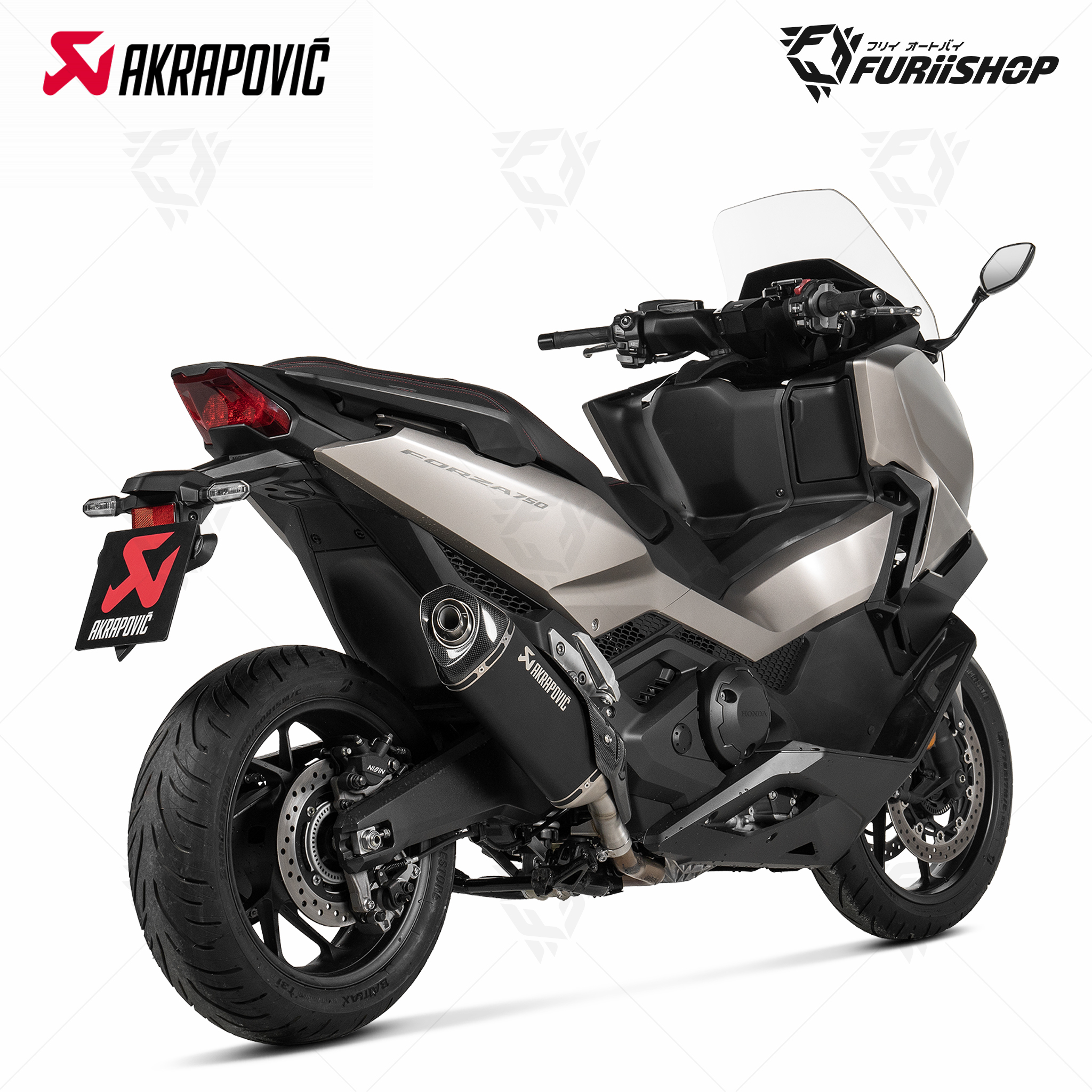ท่อแต่ง Akrapovic Slip on Black Limited 2025 for HONDA X-ADV750 2025