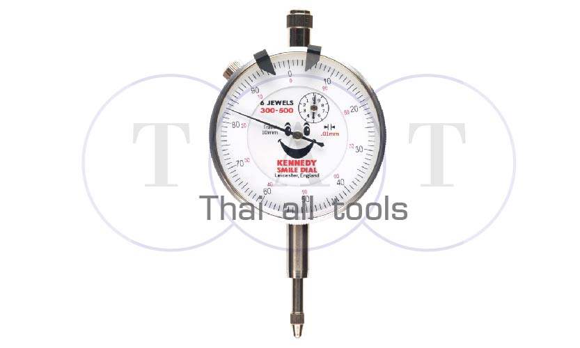 ไดอัลเกจ 10 x 0.01 x 0-100 SMILE DIAL PLUNGER TYPE DIAL GAUGE JEWELLED KENNEDY