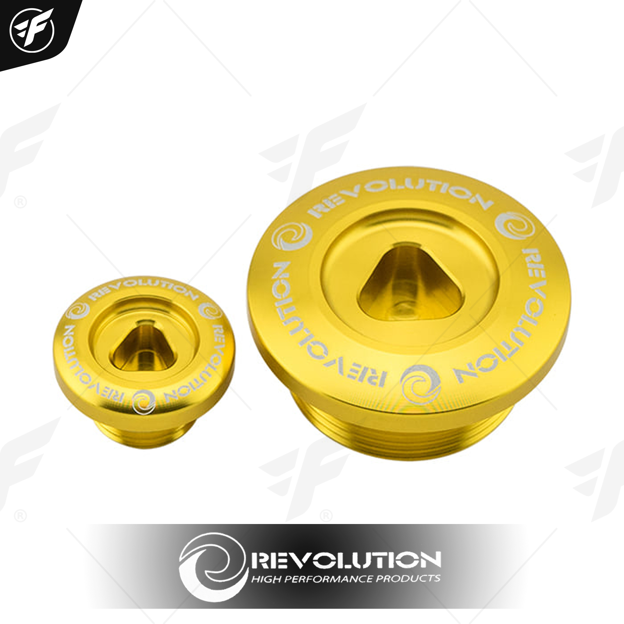 น็อตปิดจานไฟใหญ่-เล็ก REVOLUTION MONKEY-125/CT-125 ทอง
