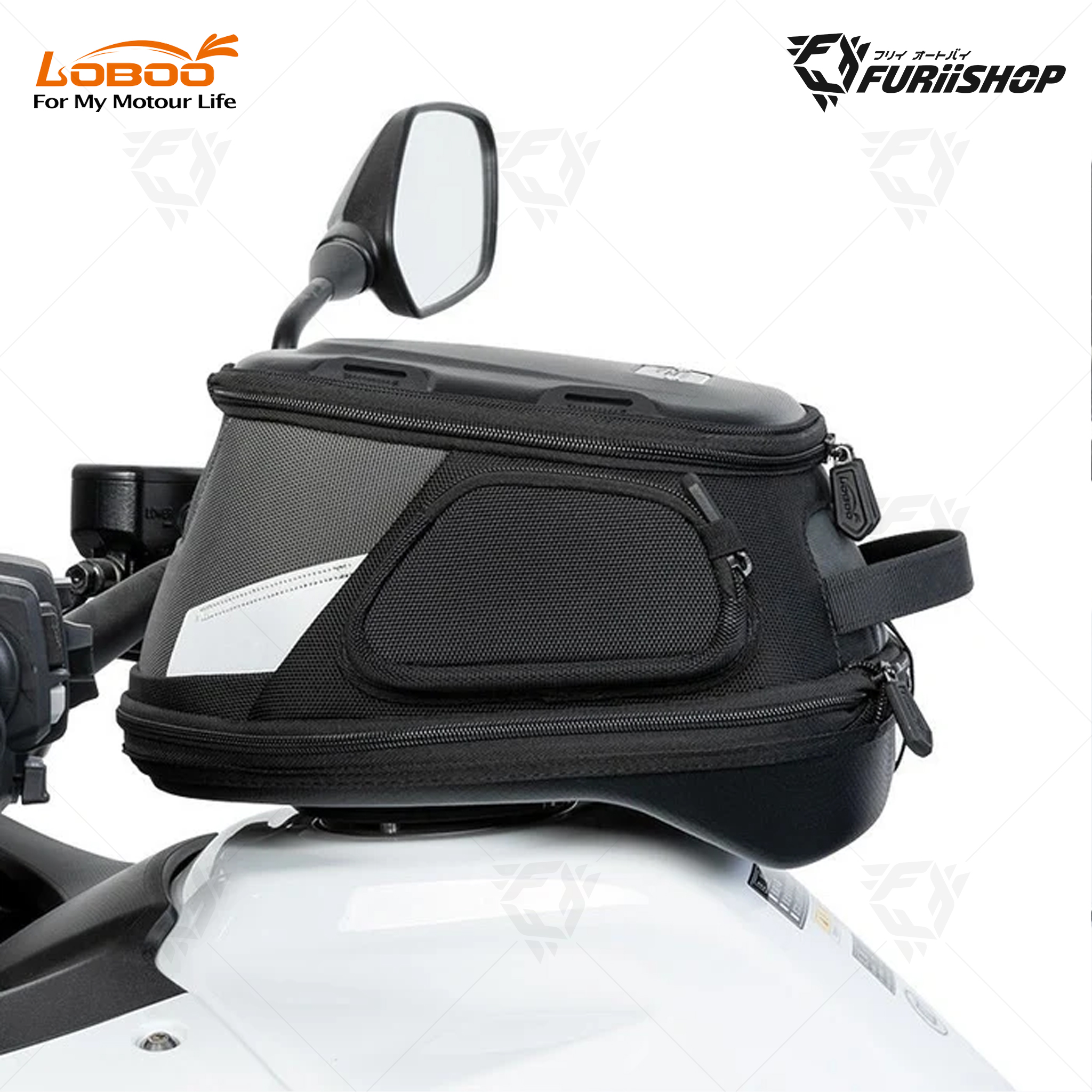 Desert Tank Bag BTB15BK กระเป๋าติดบนถังน้ำมัน ขนาด 7 ลิตร สีดำ